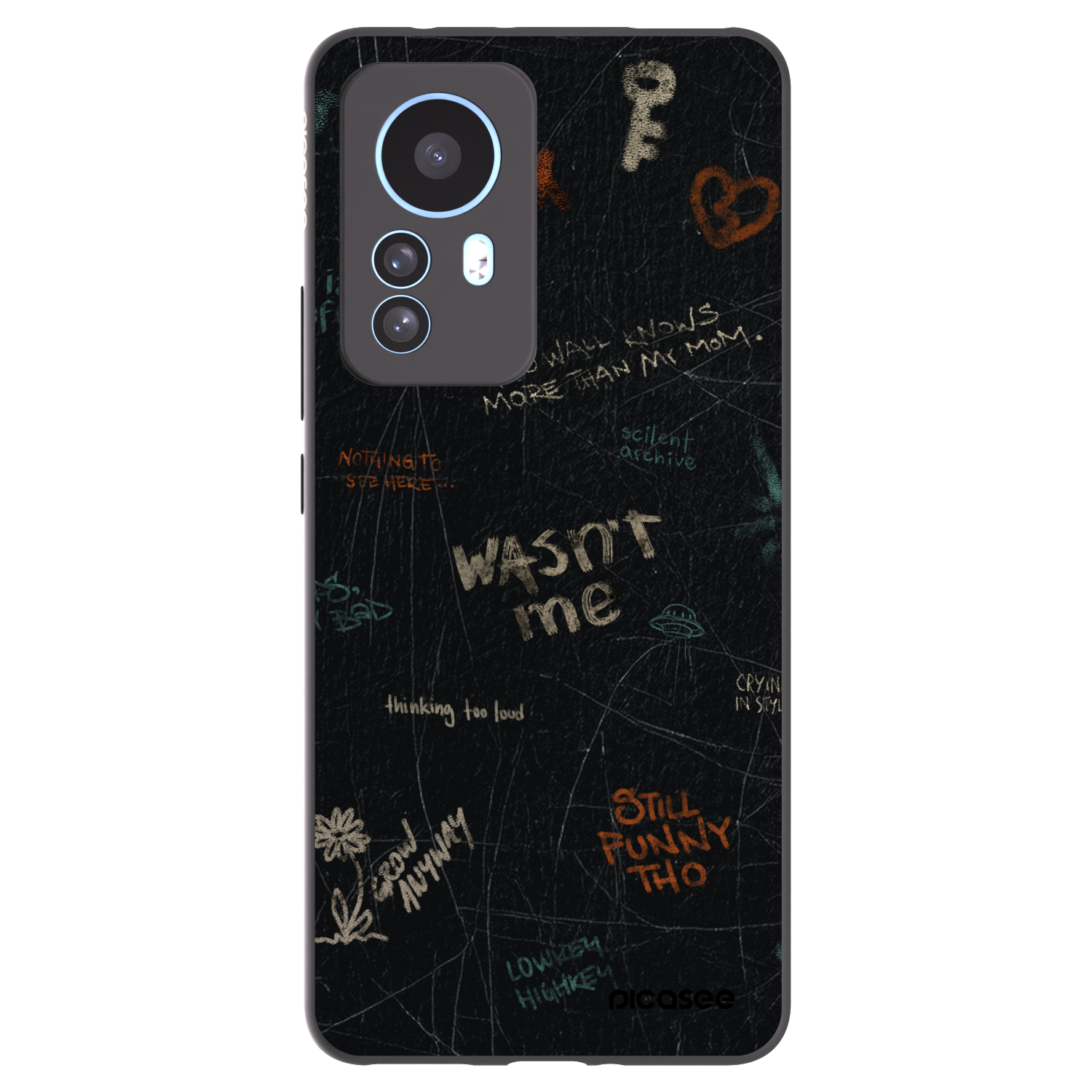 Picasee silikonový černý obal pro Xiaomi 12T - CONFESSION