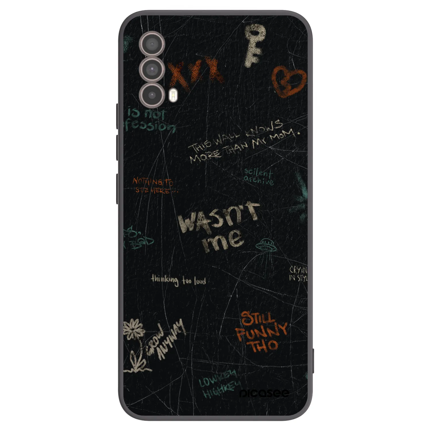 Picasee silikonový černý obal pro Motorola Moto E40 - CONFESSION