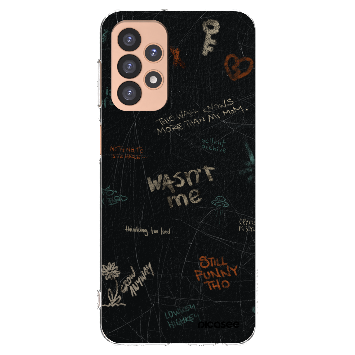 Picasee silikonový průhledný obal pro Samsung Galaxy A23 A236B 5G - CONFESSION