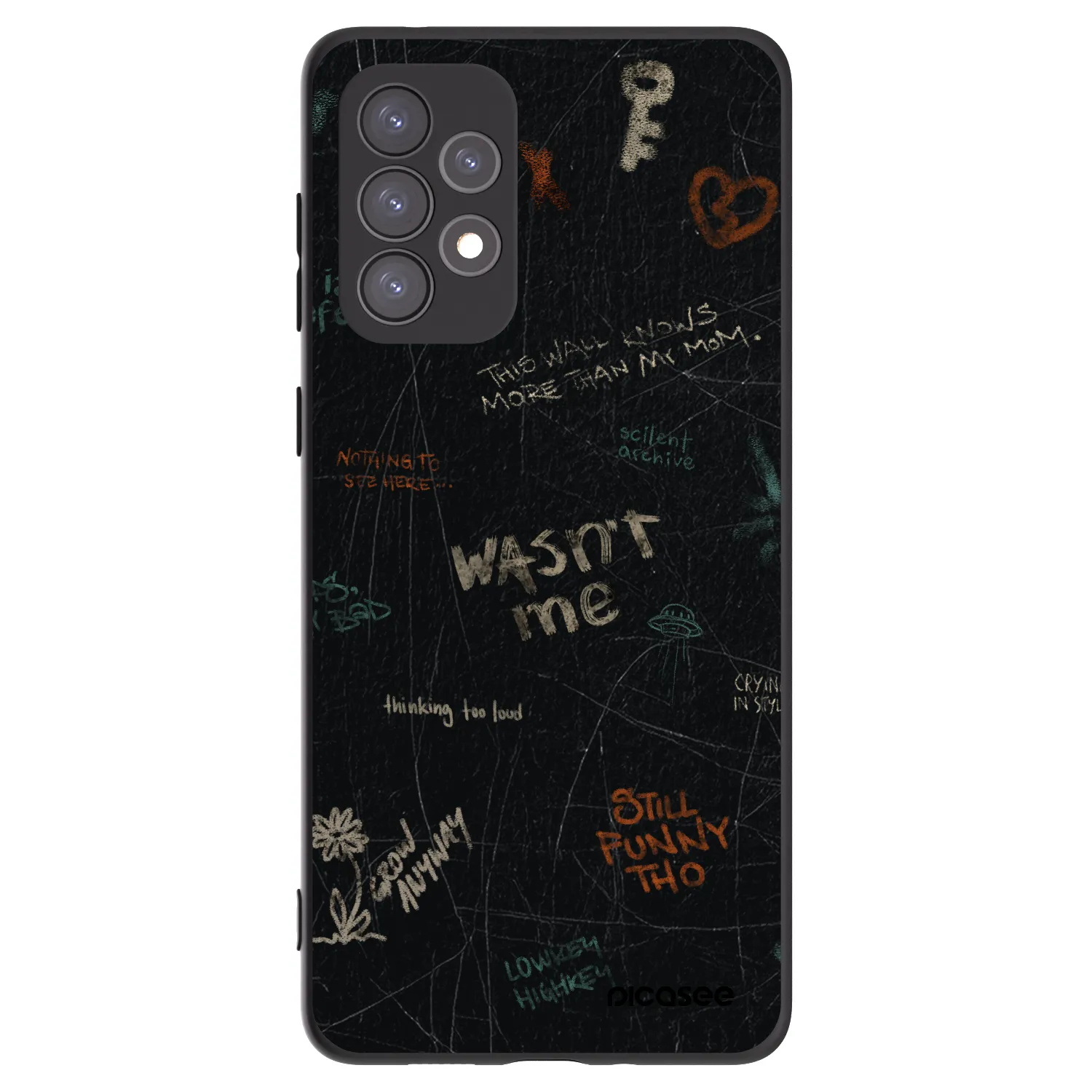 Picasee silikonový černý obal pro Samsung Galaxy A73 5G - CONFESSION