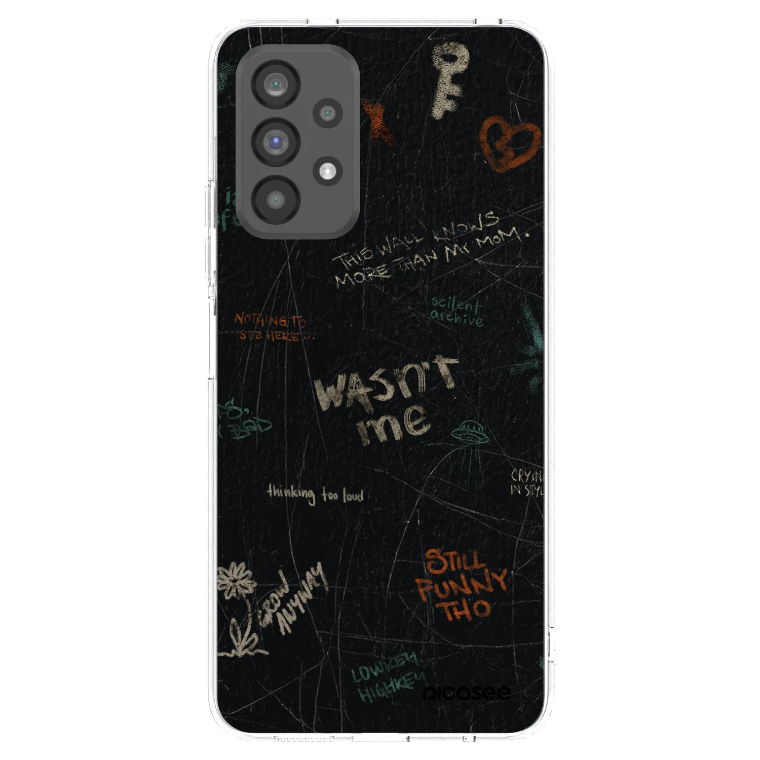 Picasee silikonový průhledný obal pro Samsung Galaxy A73 5G - CONFESSION