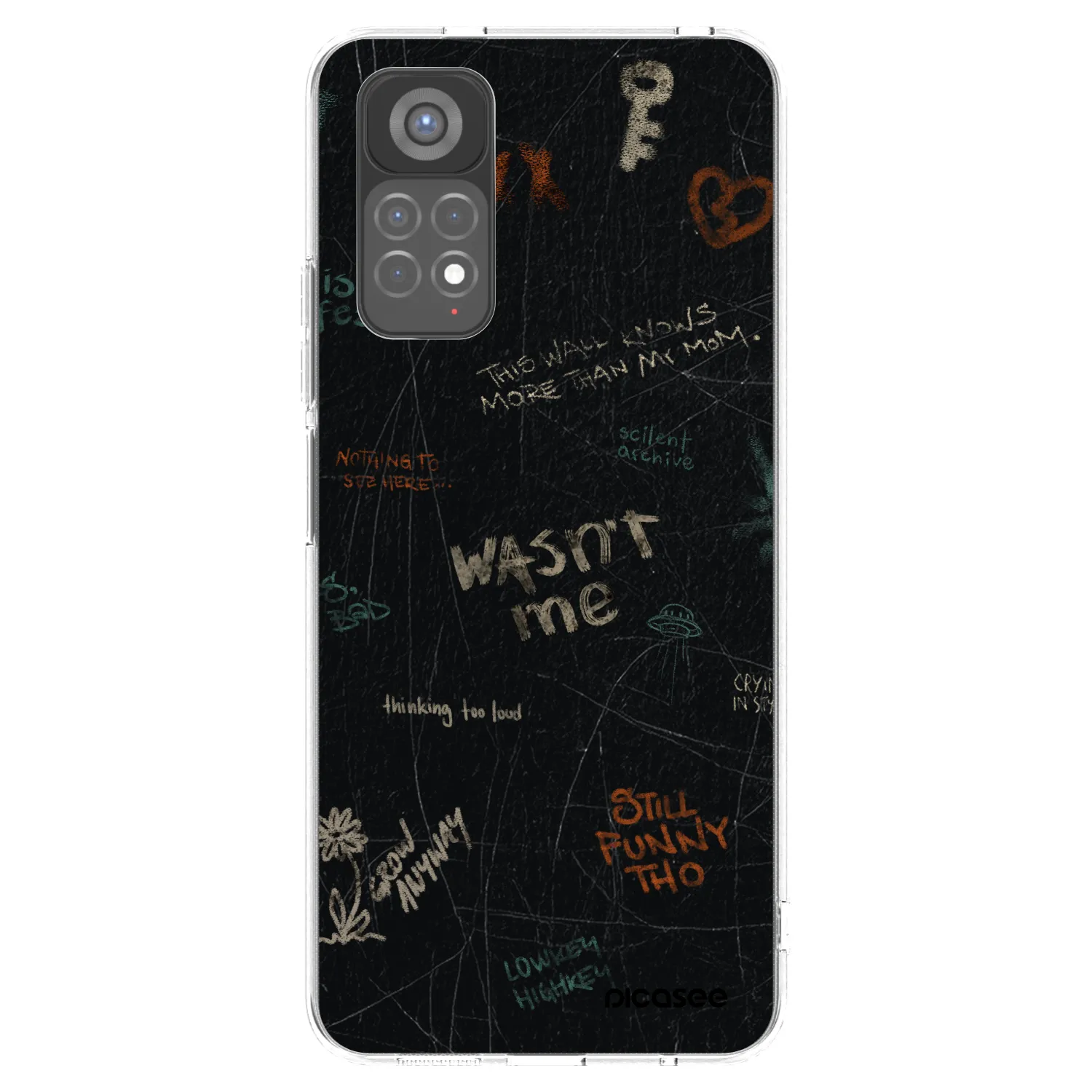 Picasee silikonový průhledný obal pro Xiaomi Redmi Note 11S 5G - CONFESSION