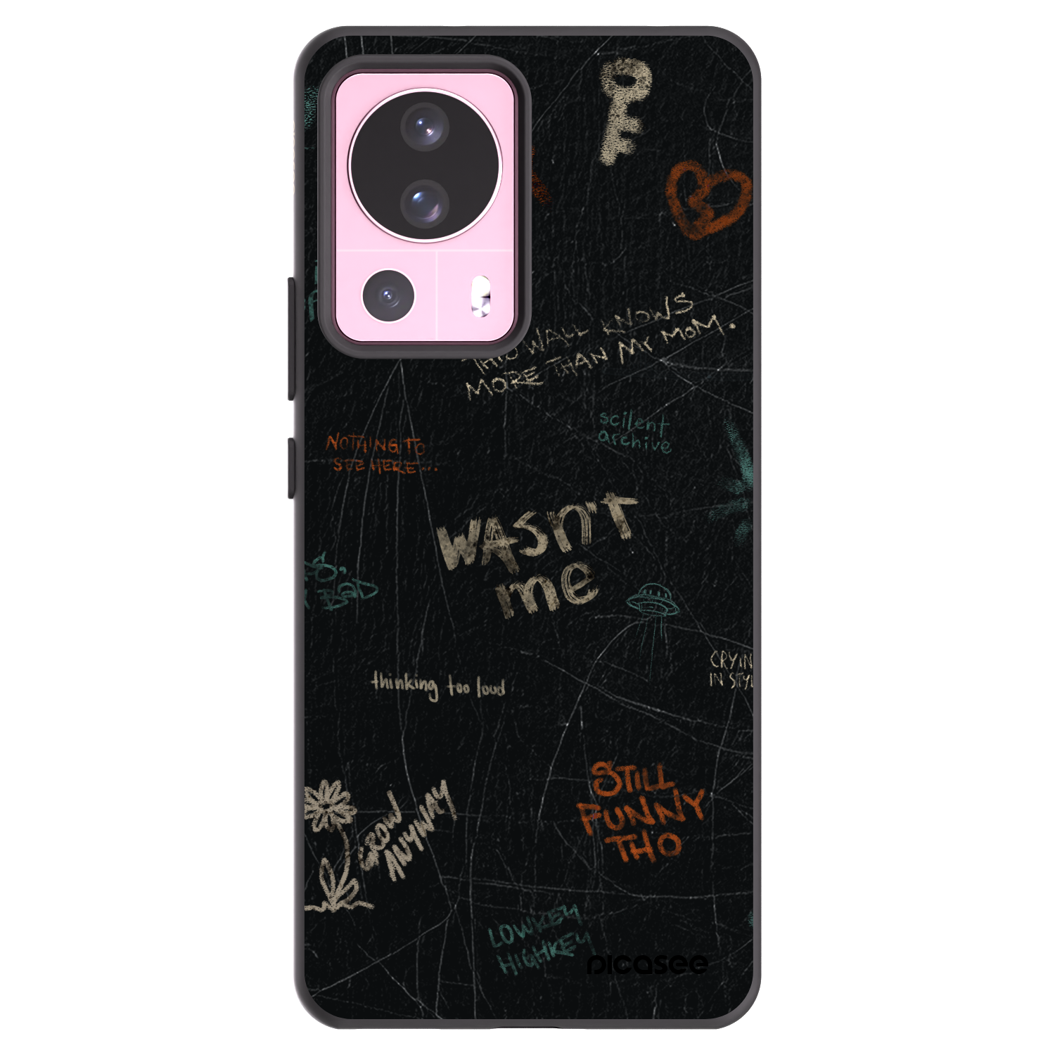 Picasee silikonový černý obal pro Xiaomi 13 Lite - CONFESSION