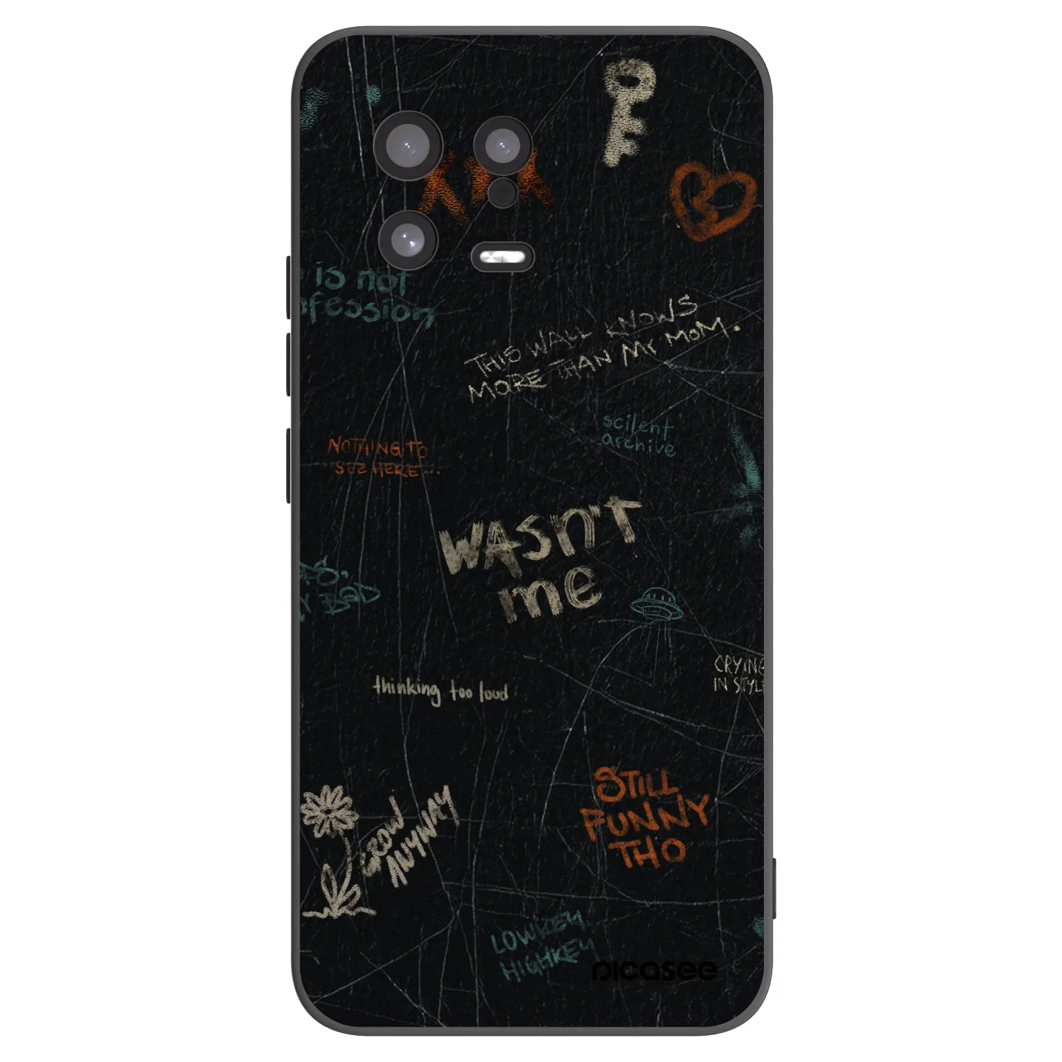 Picasee silikonový černý obal pro Xiaomi 13 - CONFESSION