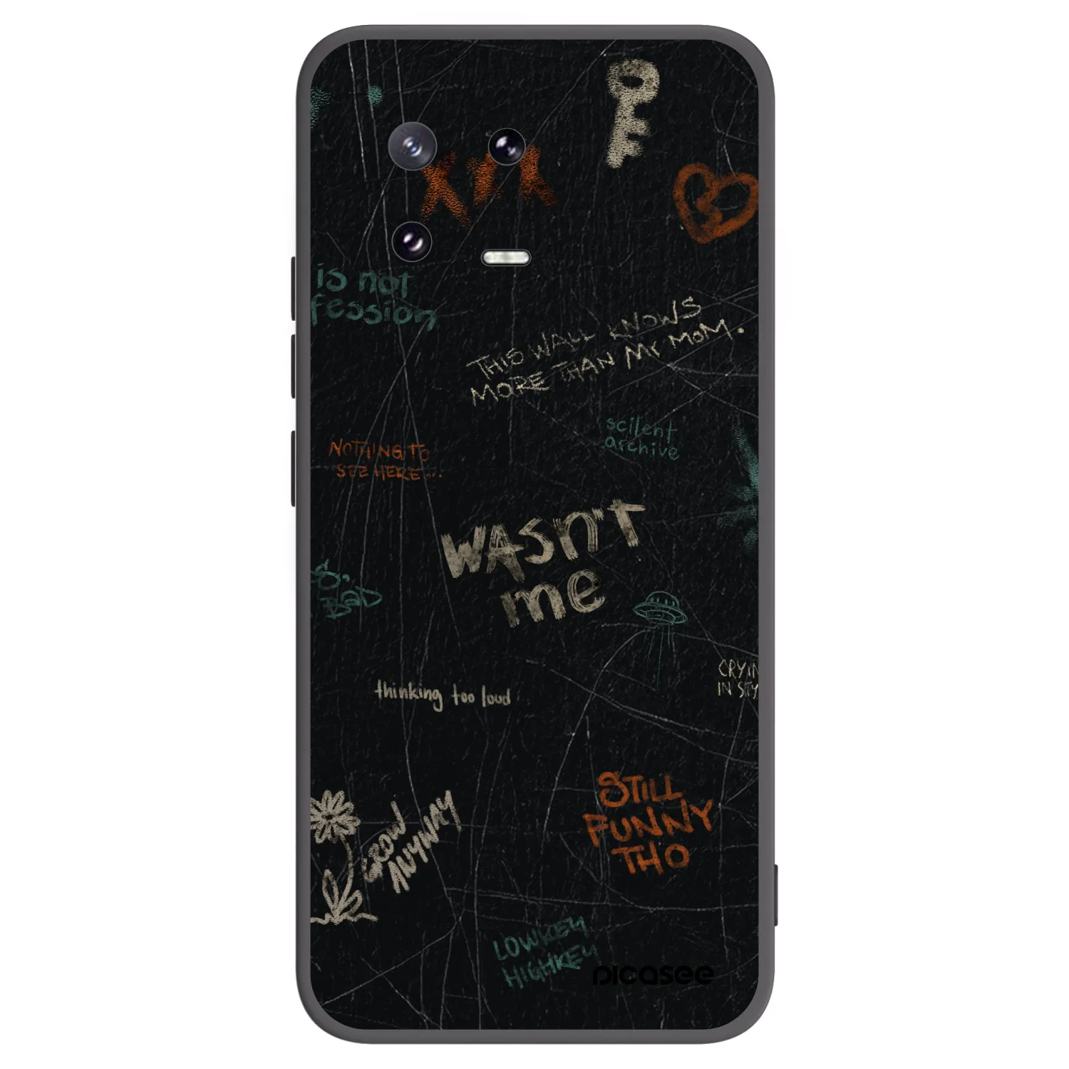 Picasee silikonový černý obal pro Xiaomi 13 Pro - CONFESSION