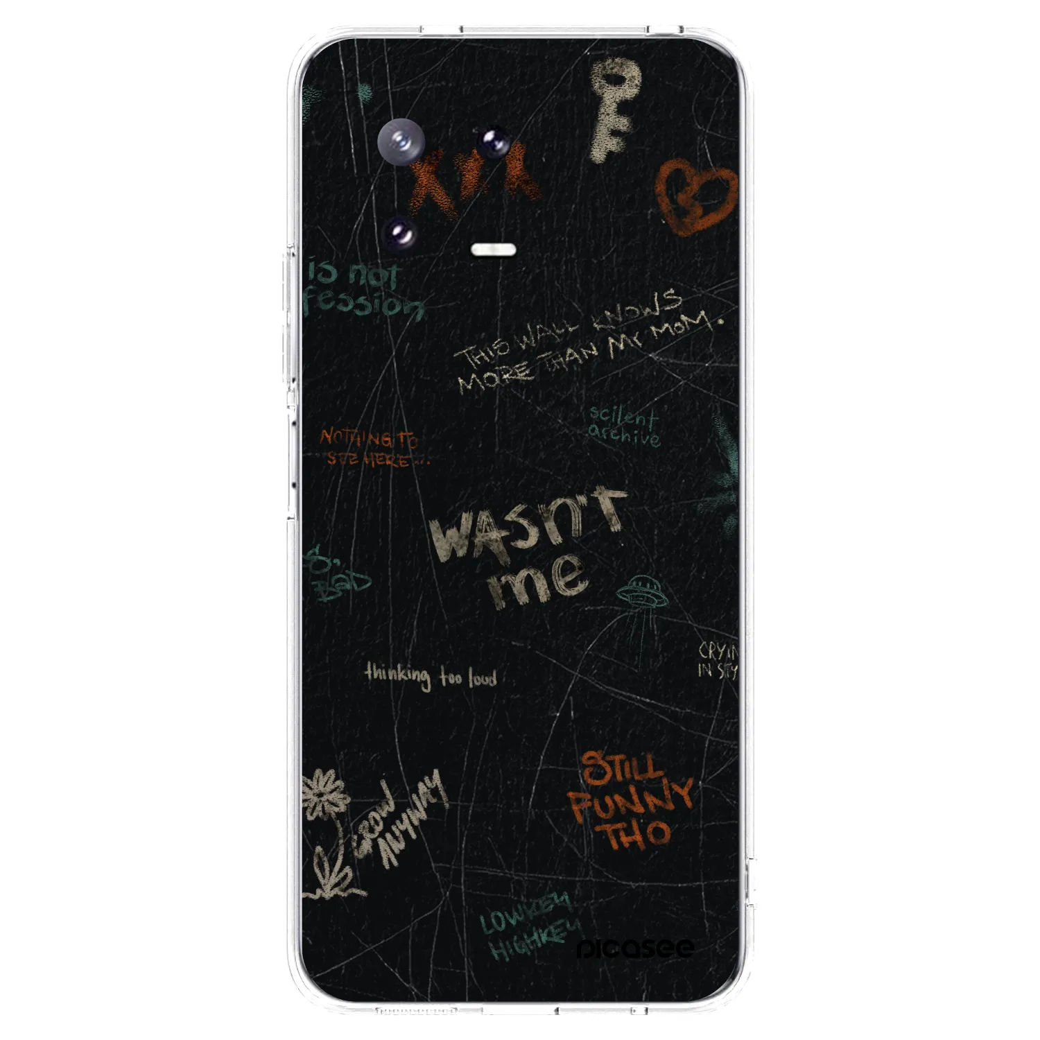 Picasee silikonový průhledný obal pro Xiaomi 13 Pro - CONFESSION