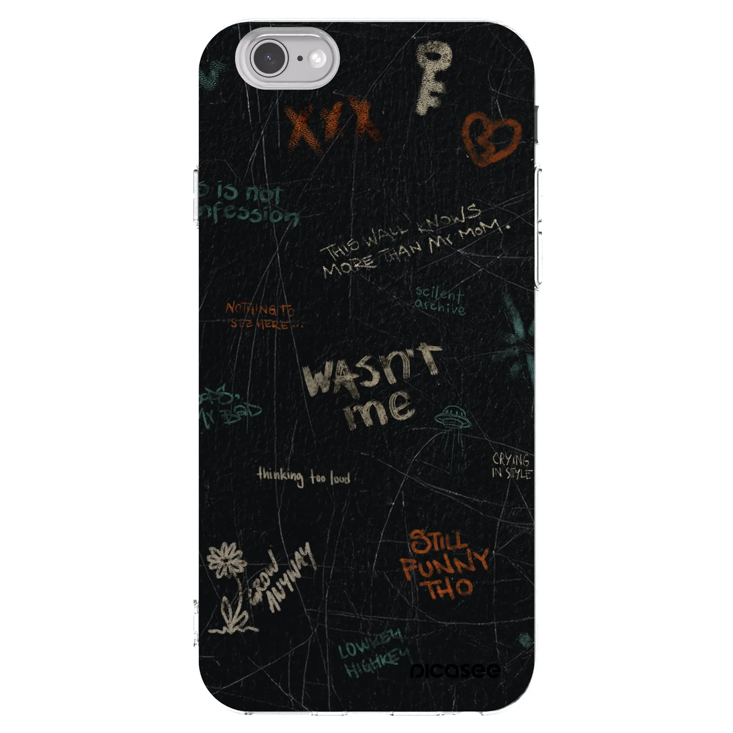 Picasee silikonový průhledný obal pro Apple iPhone 6/6S - CONFESSION