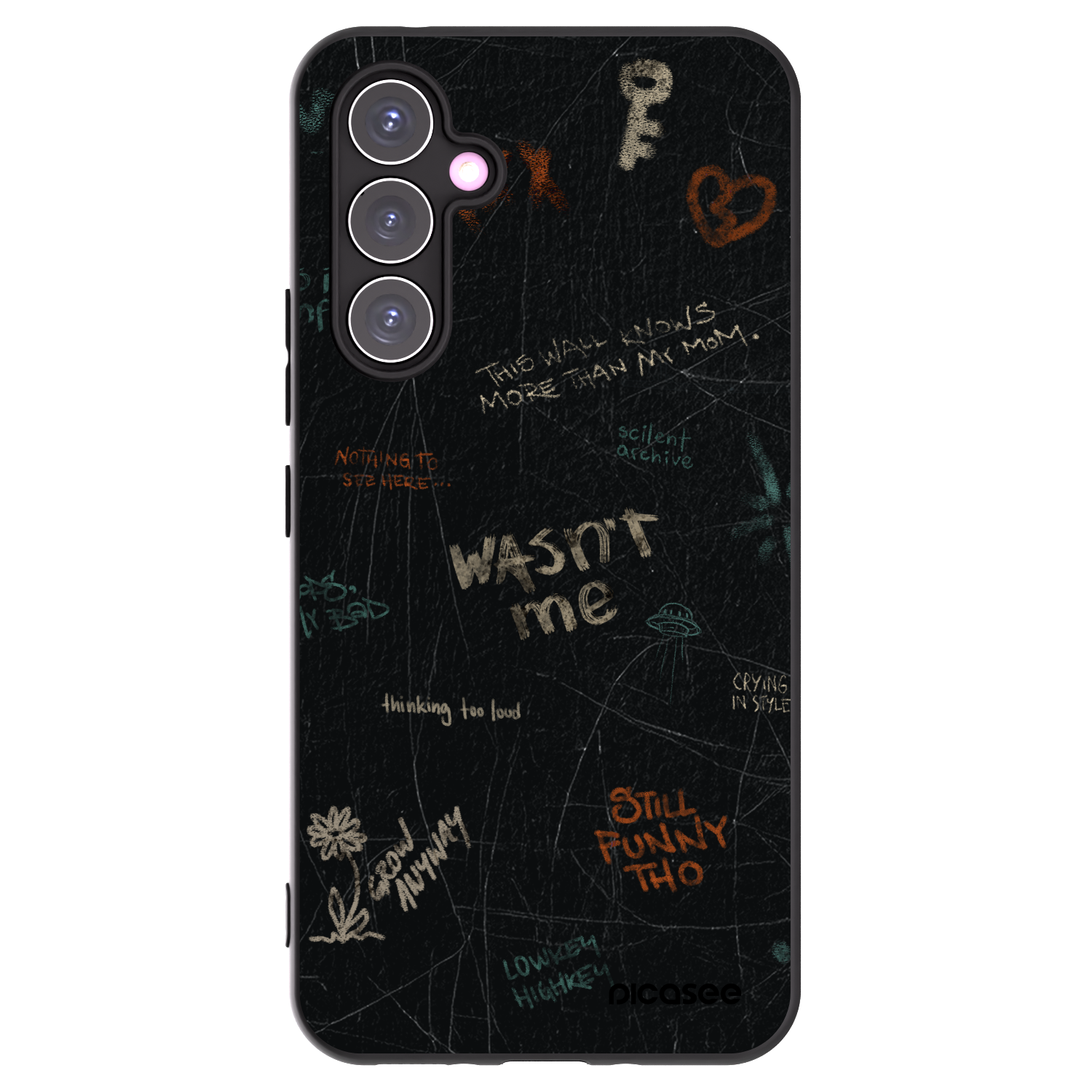 Picasee silikonový černý obal pro Samsung Galaxy A54 5G A546B - CONFESSION