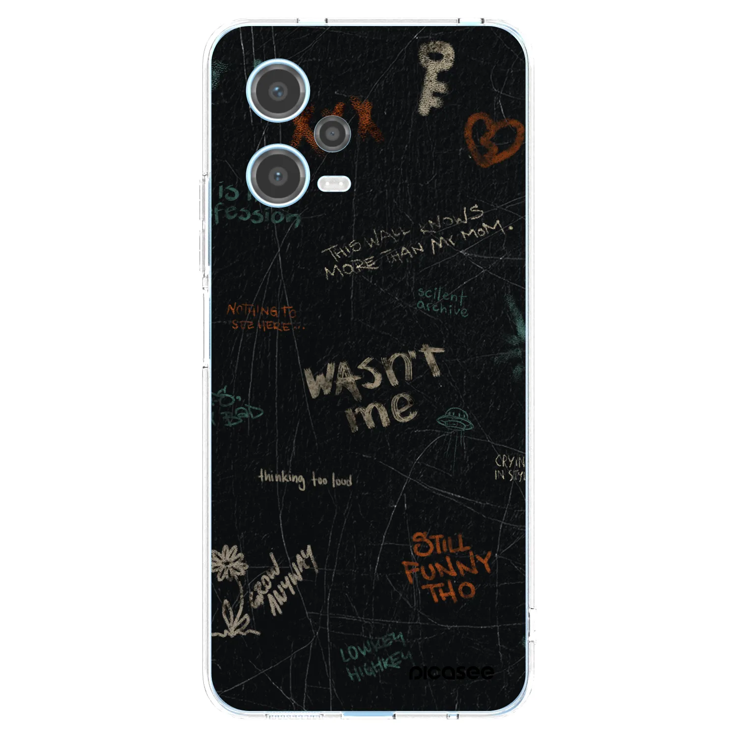 Picasee silikonový průhledný obal pro Xiaomi Redmi Note 12 5G - CONFESSION