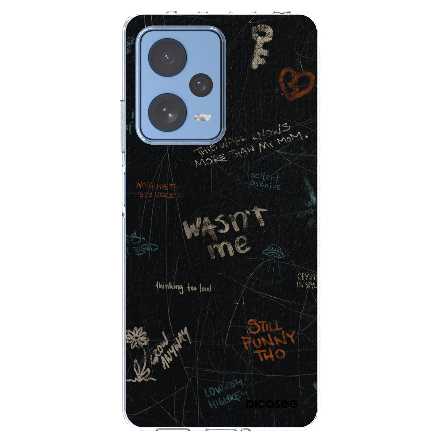 Picasee silikonový průhledný obal pro Xiaomi Redmi Note 12 Pro 5G - CONFESSION