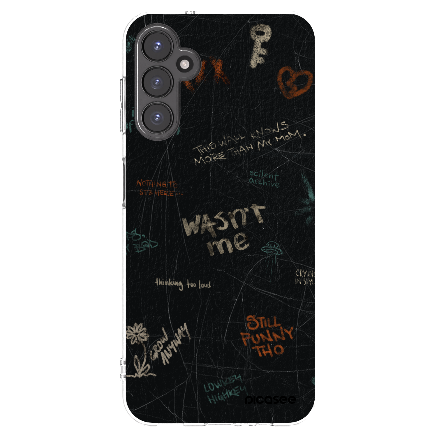 Picasee silikonový průhledný obal pro Samsung Galaxy A14 5G A146P - CONFESSION