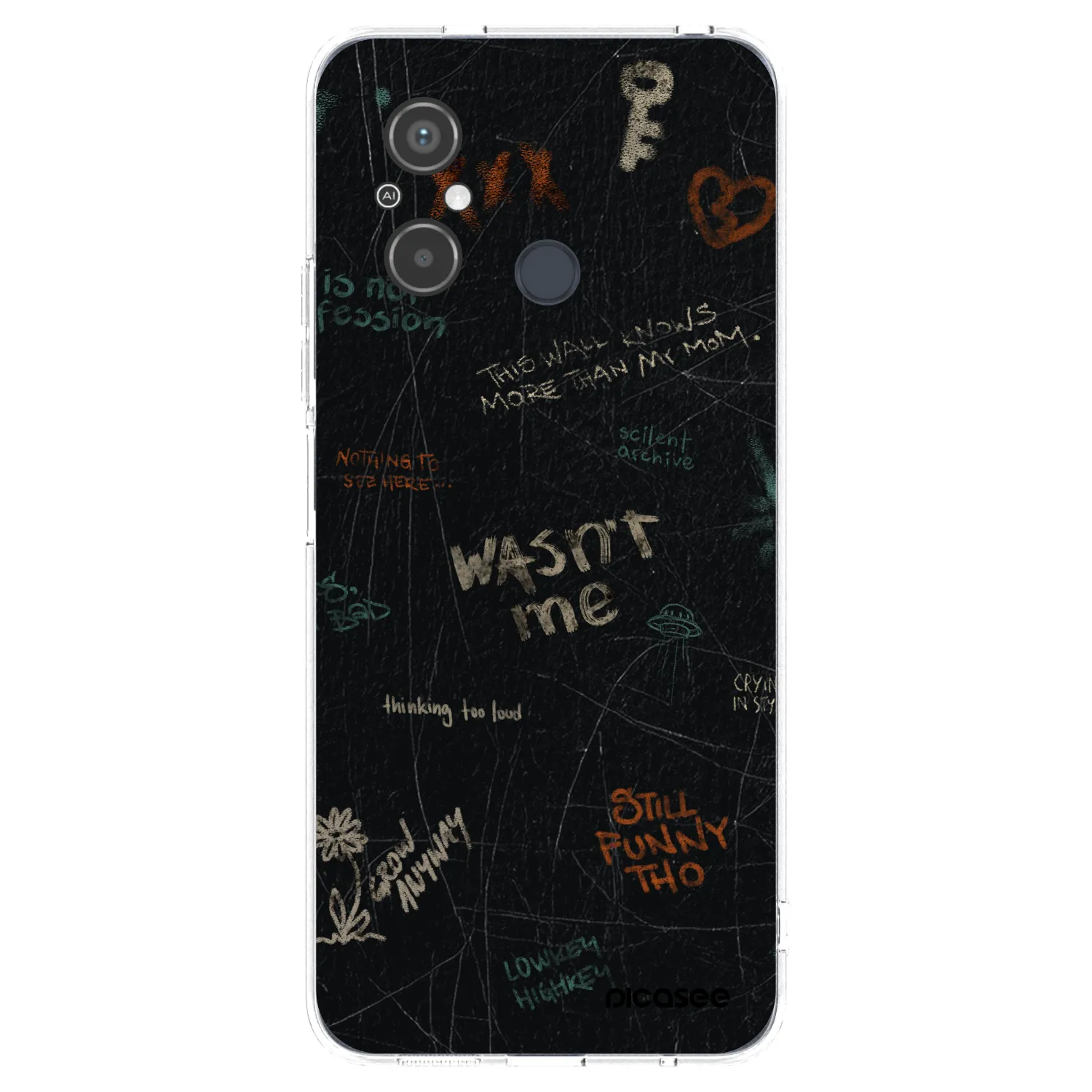 Picasee silikonový průhledný obal pro Xiaomi Redmi 12C - CONFESSION