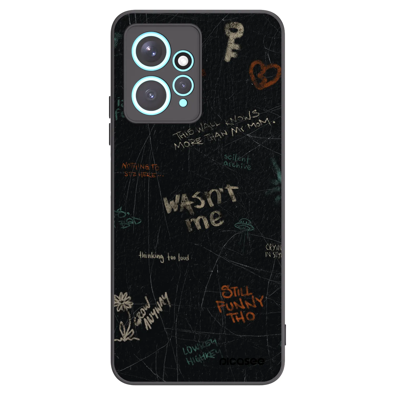 Picasee silikonový černý obal pro Xiaomi Redmi Note 12 4G - CONFESSION