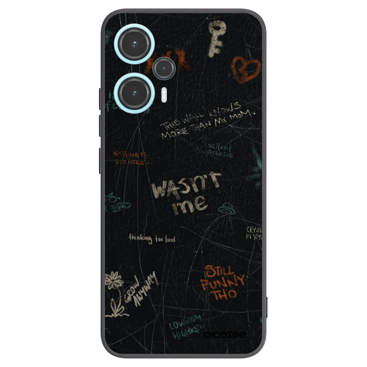 Picasee silikonový černý obal pro Xiaomi Poco F5 - CONFESSION