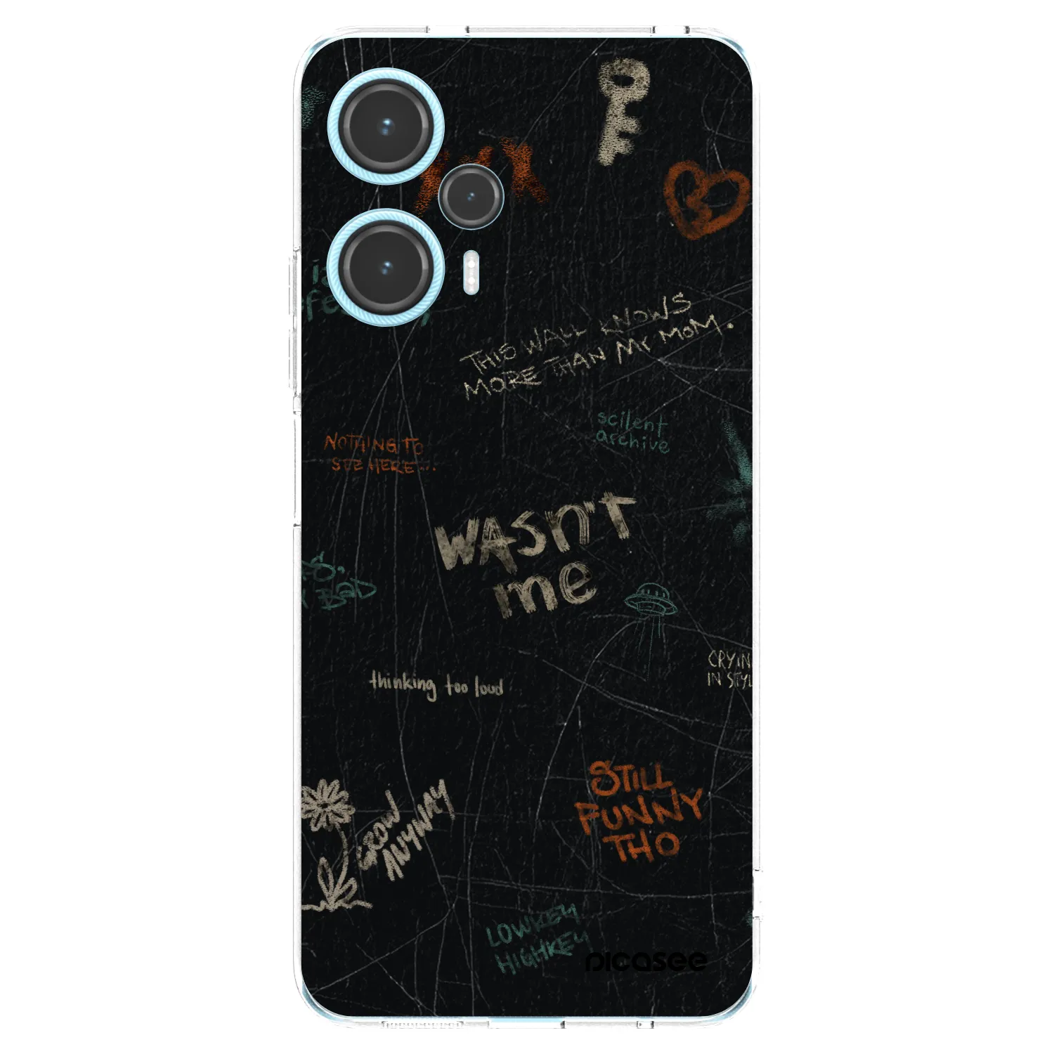 Picasee silikonový průhledný obal pro Xiaomi Poco F5 - CONFESSION