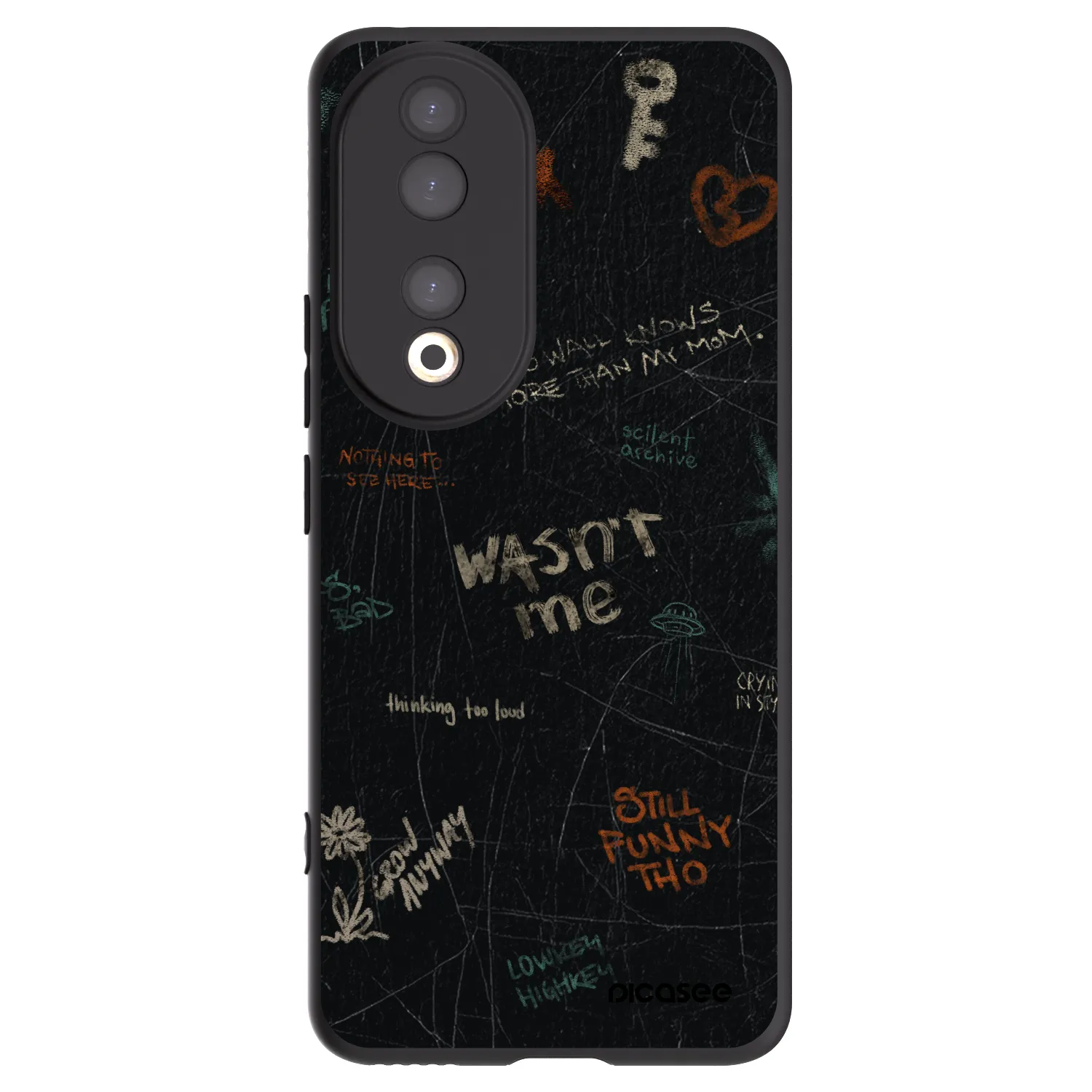 Picasee silikonový černý obal pro Honor 90 5G - CONFESSION