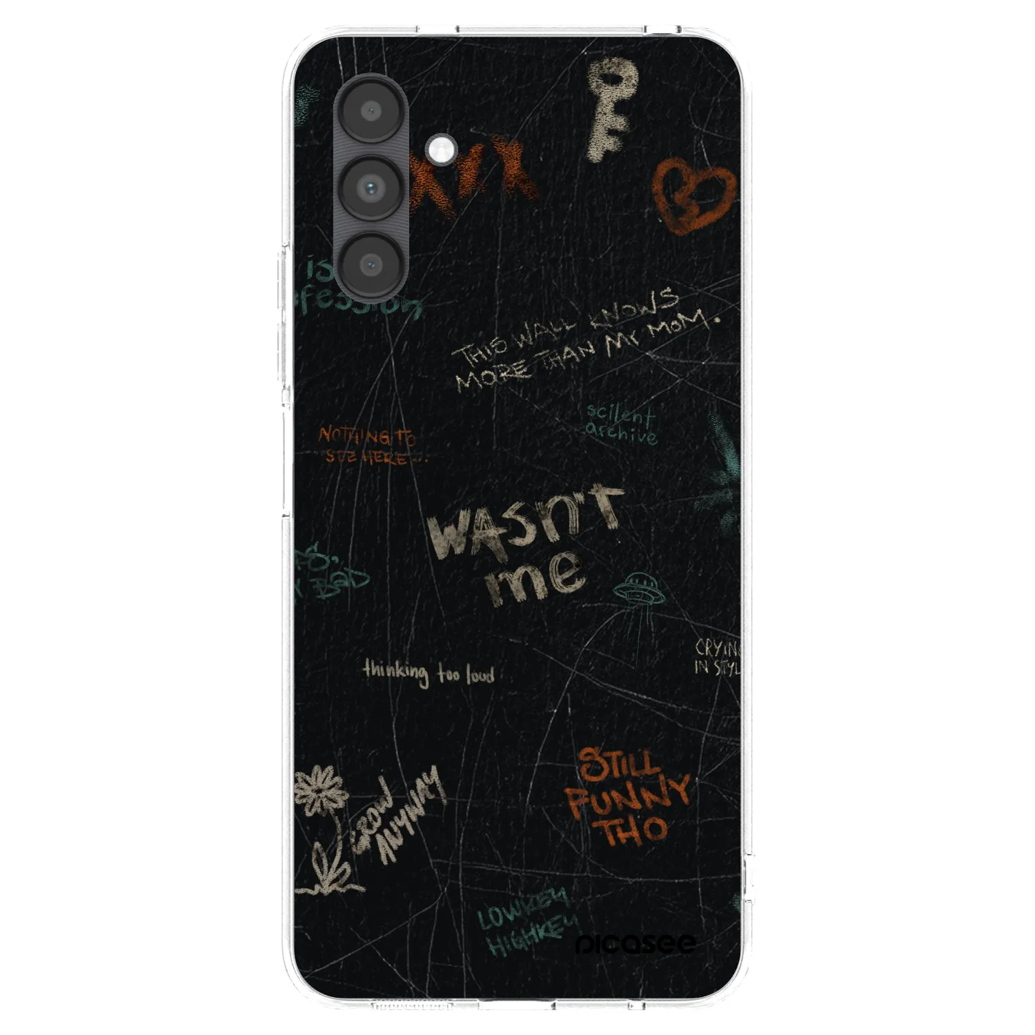 Picasee silikonový průhledný obal pro Samsung Galaxy A04s A047F - CONFESSION