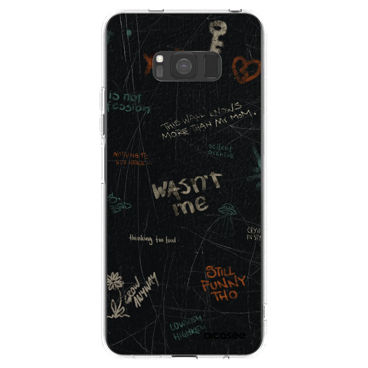 Picasee silikonový průhledný obal pro Samsung Galaxy S8 G950F - CONFESSION