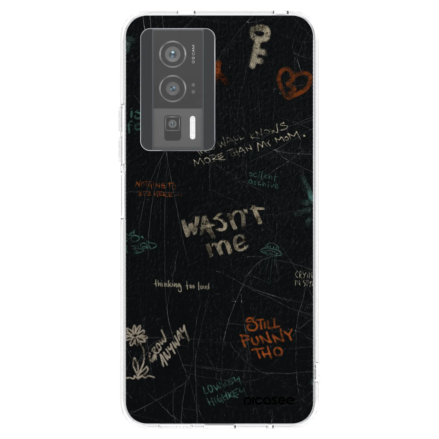 Picasee silikonový průhledný obal pro Xiaomi Poco F5 Pro 5G - CONFESSION