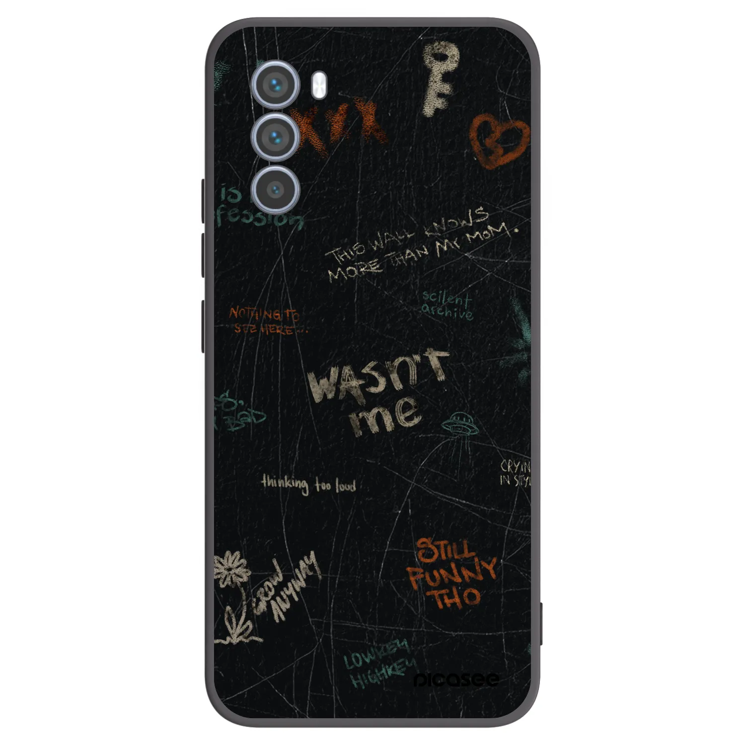 Picasee silikonový černý obal pro Motorola Moto G62 - CONFESSION