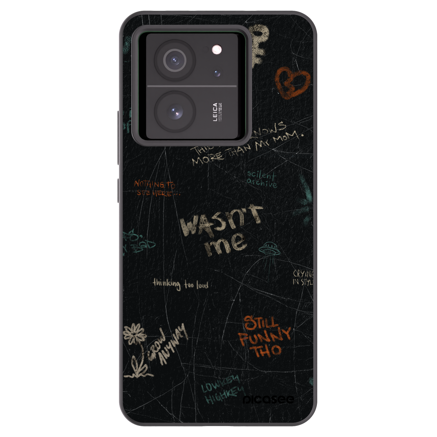 Picasee silikonový černý obal pro Xiaomi 13T - CONFESSION