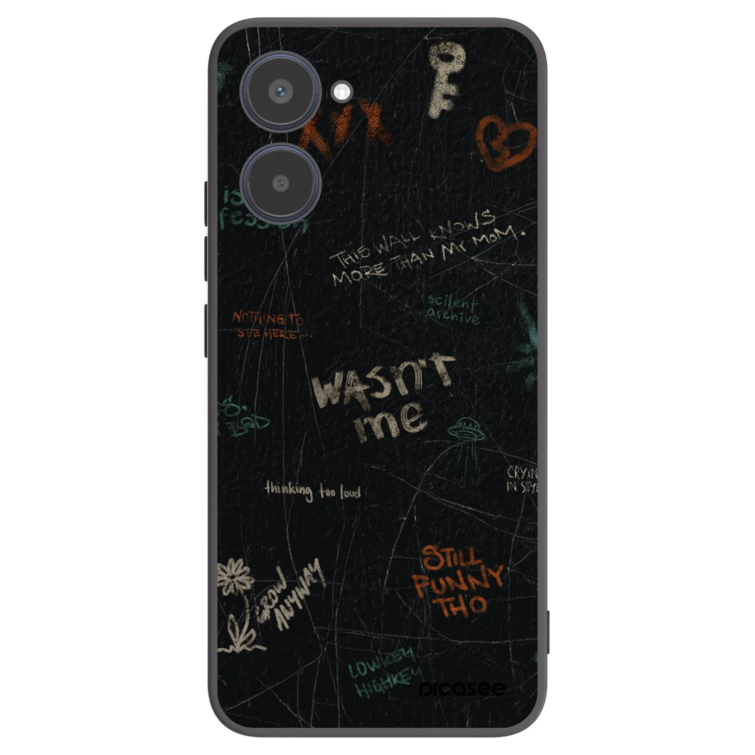 Picasee silikonový černý obal pro Realme 10 4G - CONFESSION