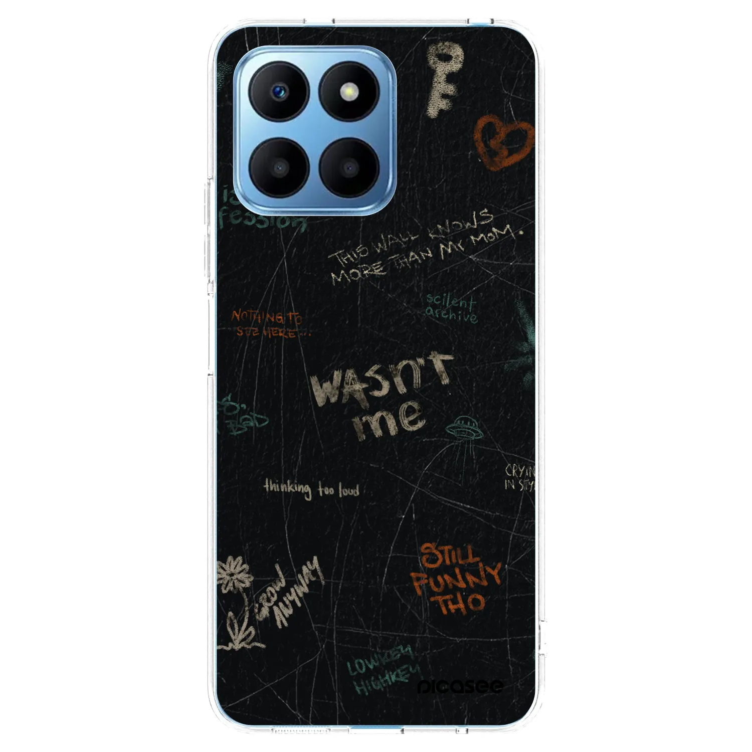 Picasee silikonový průhledný obal pro Honor 70 Lite - CONFESSION