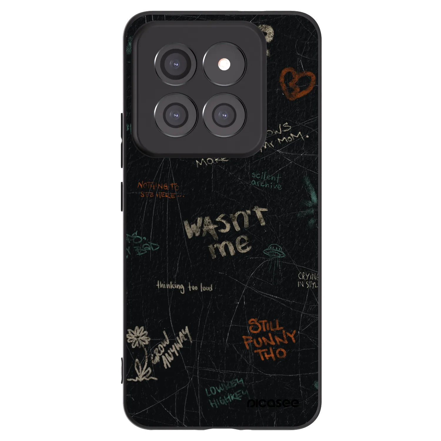 Picasee silikonový černý obal pro Xiaomi 14 Pro - CONFESSION