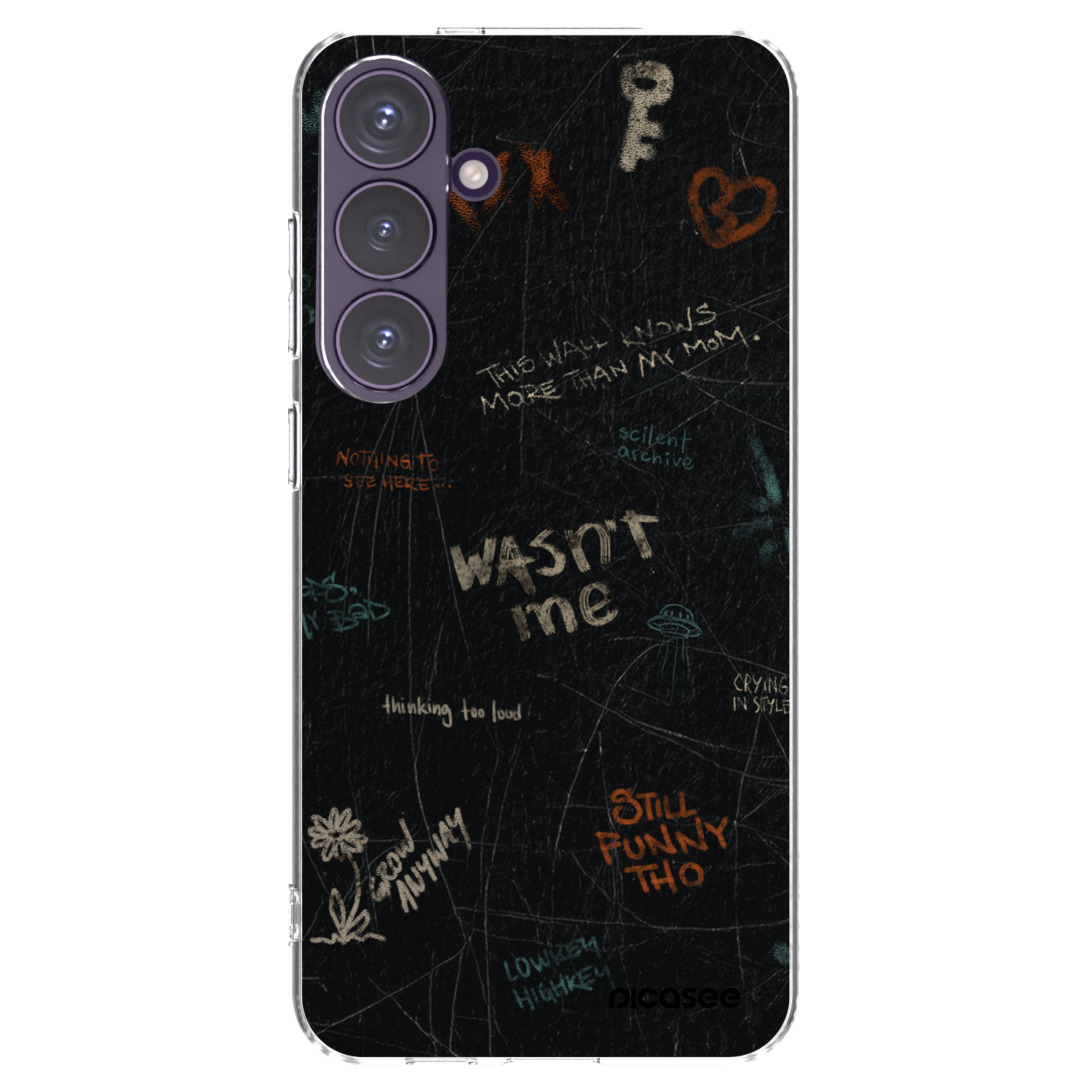 Picasee silikonový průhledný obal pro Samsung Galaxy S24+ S926B 5G - CONFESSION