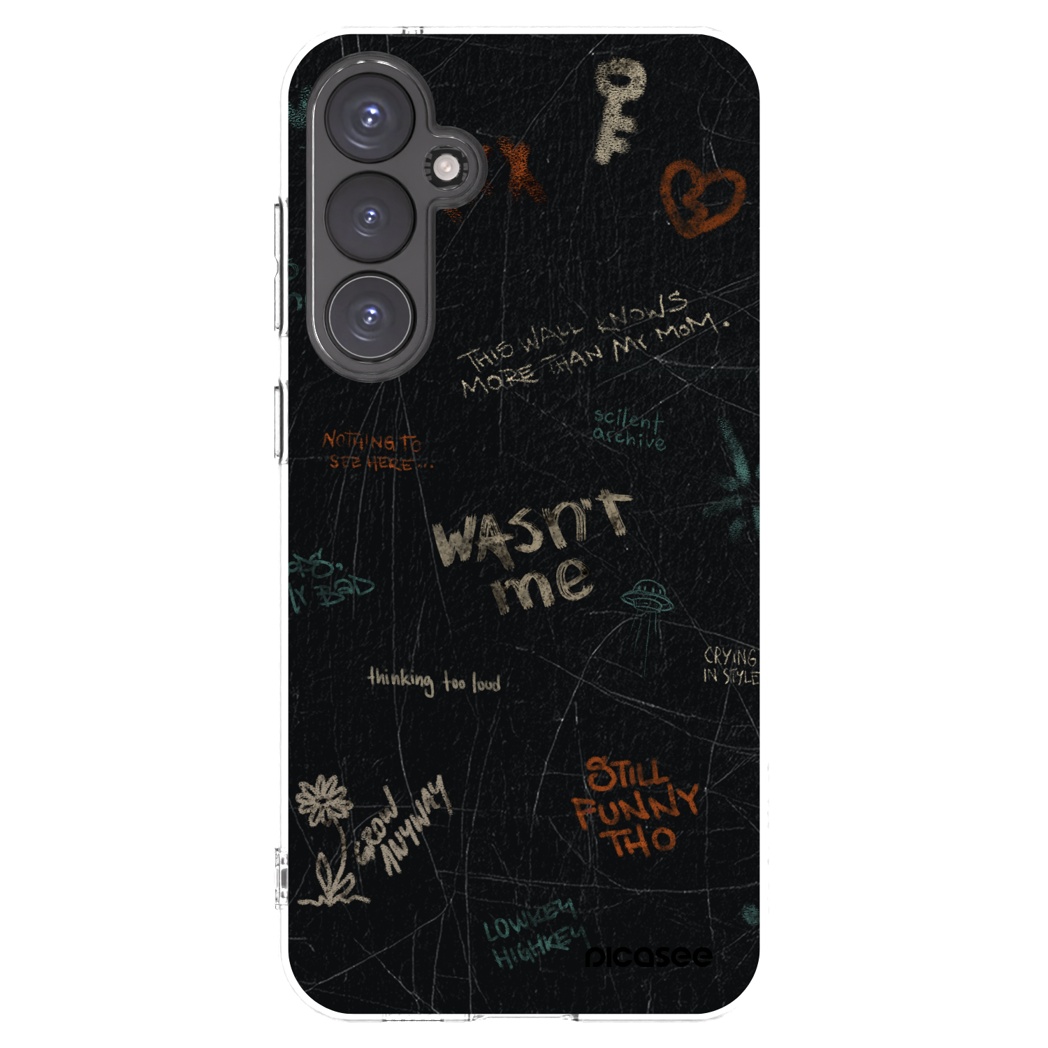 Picasee silikonový průhledný obal pro Samsung Galaxy S23 FE S711B - CONFESSION