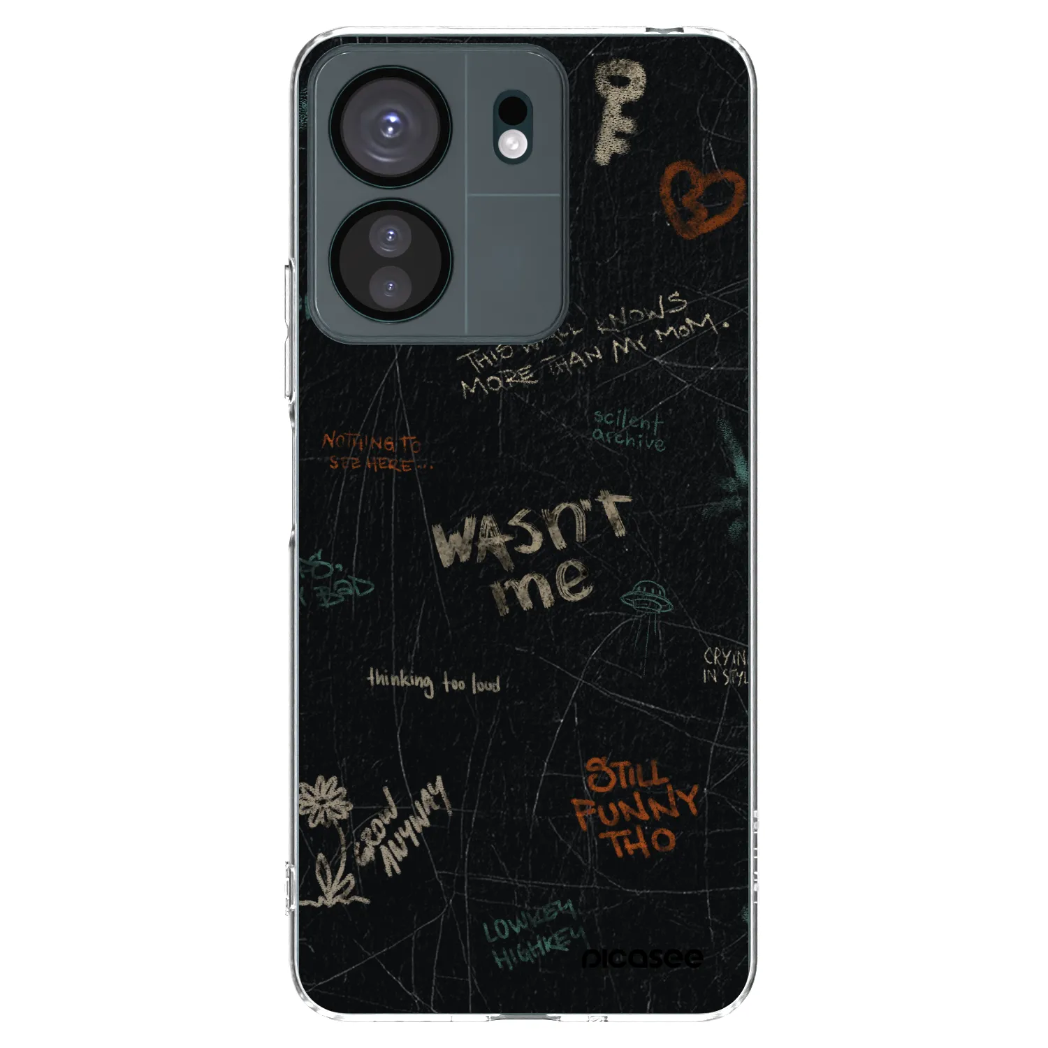 Picasee silikonový průhledný obal pro Xiaomi Redmi 13C 4G - CONFESSION
