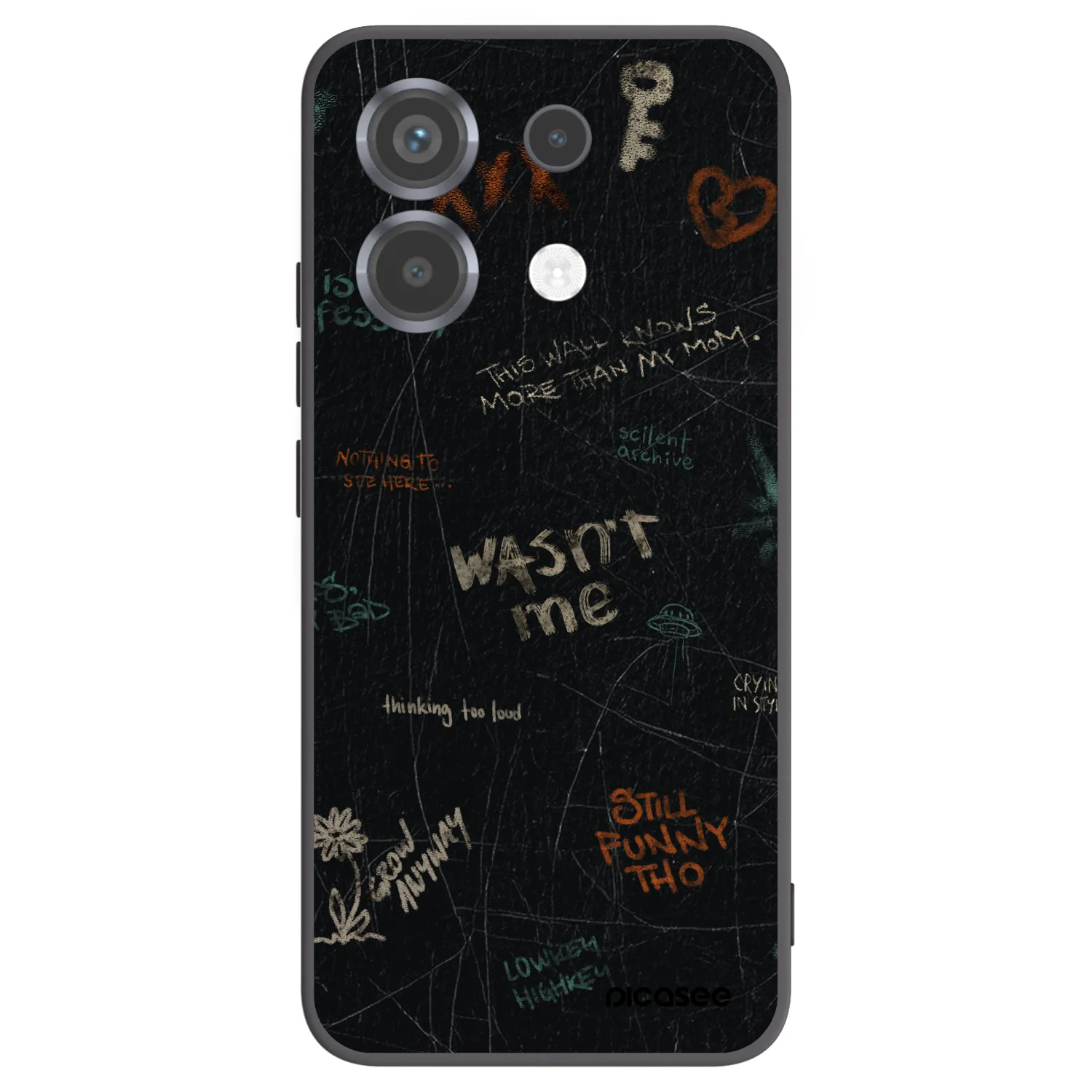 Picasee silikonový černý obal pro Xiaomi Poco X6 - CONFESSION
