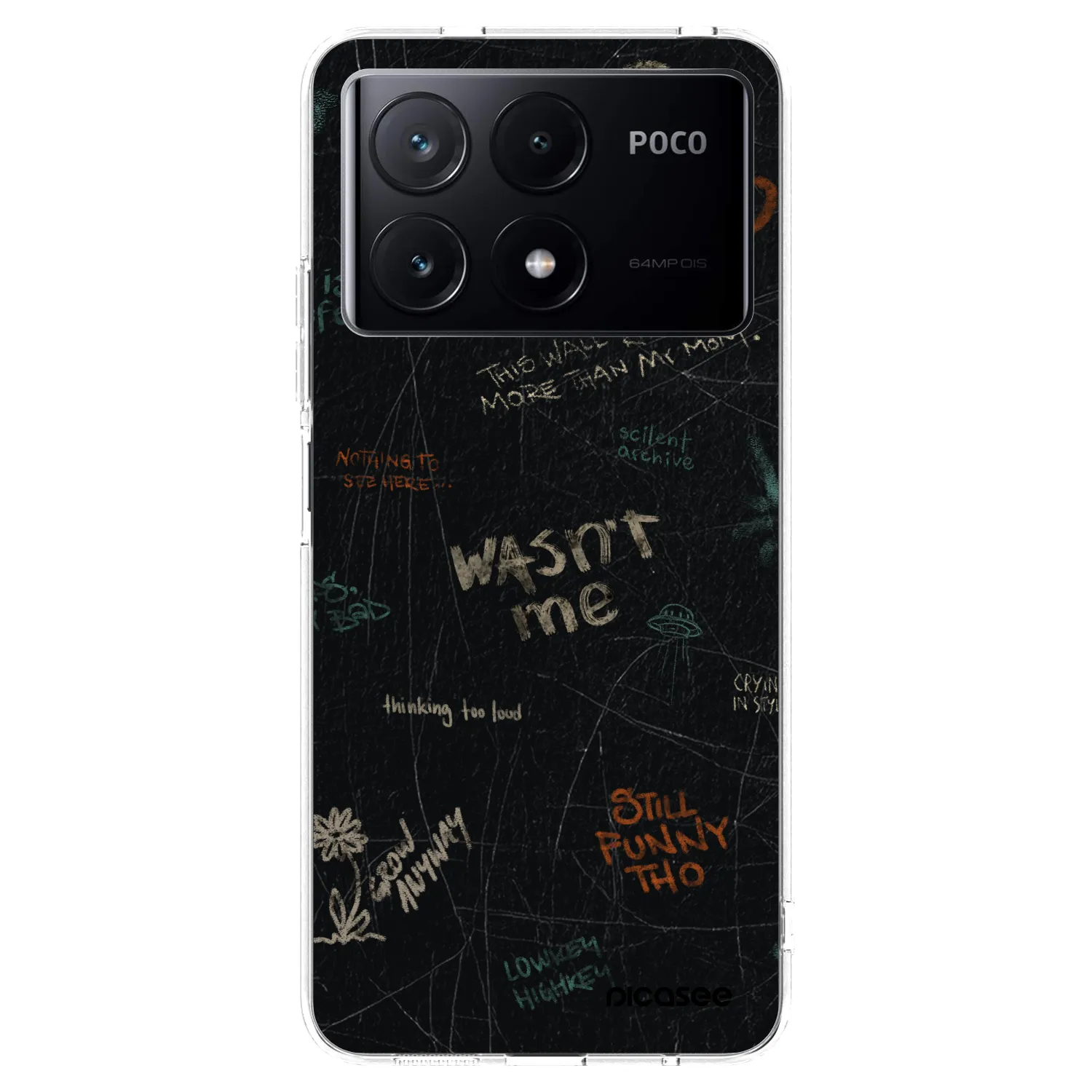Picasee silikonový průhledný obal pro Xiaomi Poco X6 Pro - CONFESSION