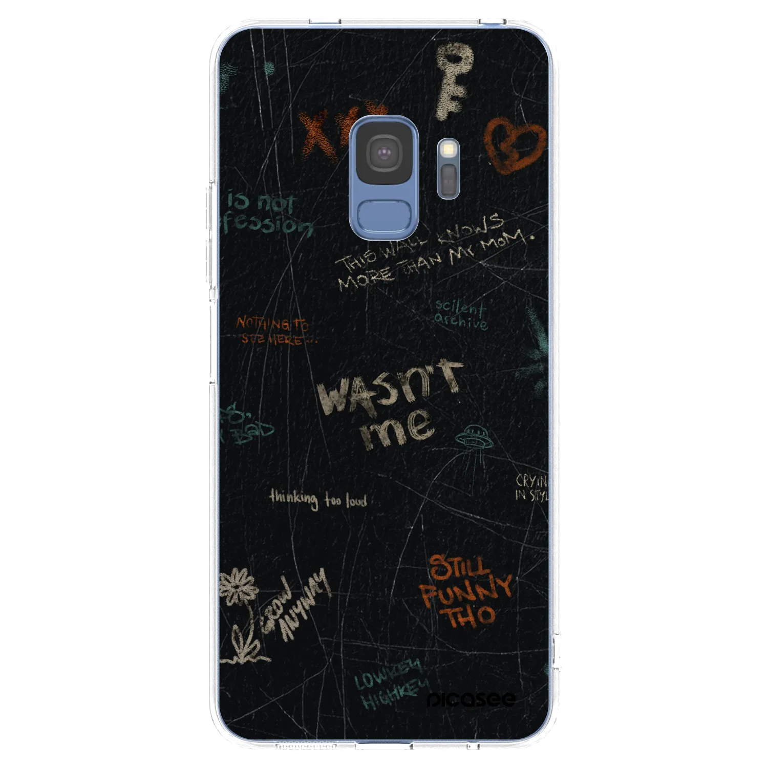 Picasee silikonový průhledný obal pro Samsung Galaxy S9 G960F - CONFESSION