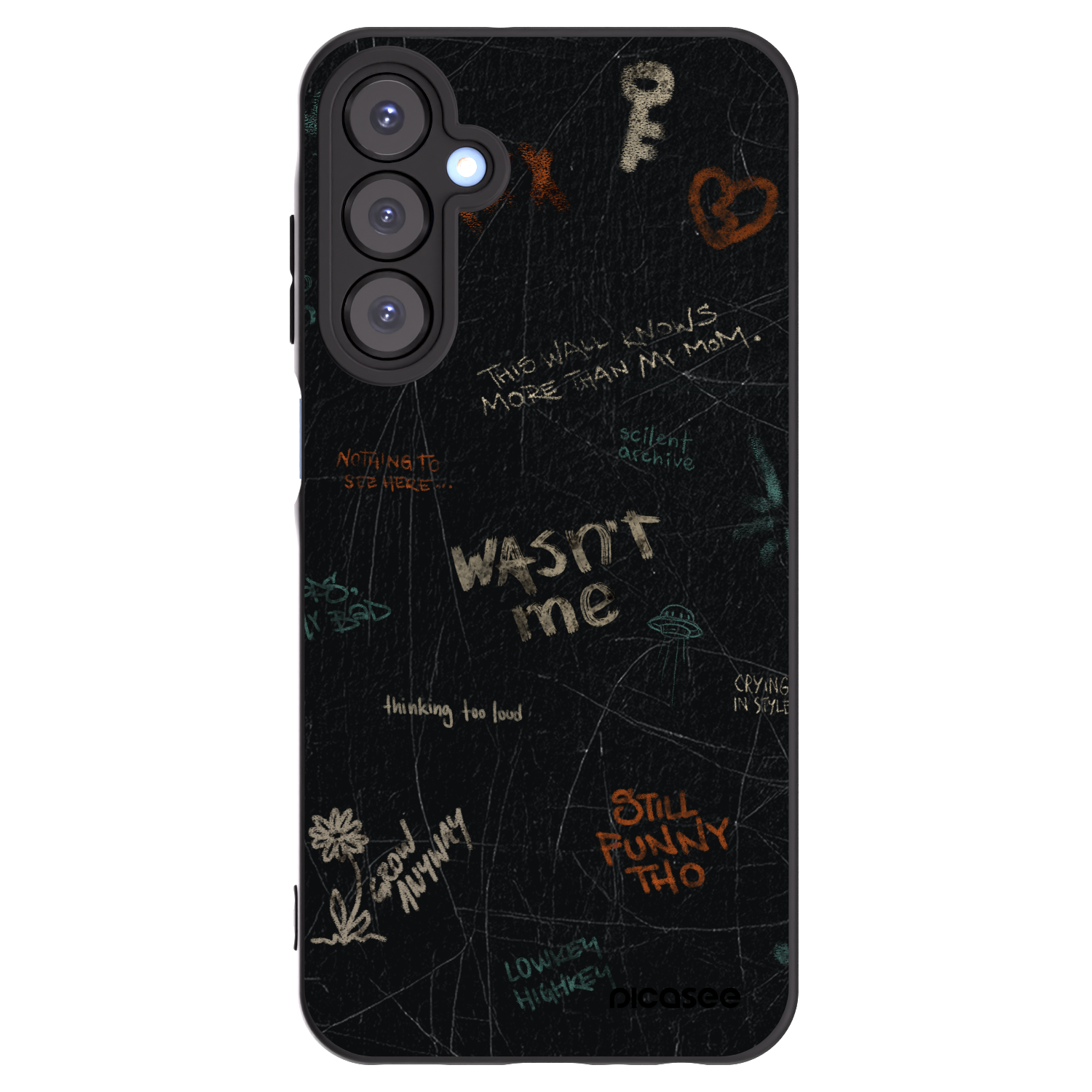 Picasee silikonový černý obal pro Samsung Galaxy A25 A256B 5G - CONFESSION