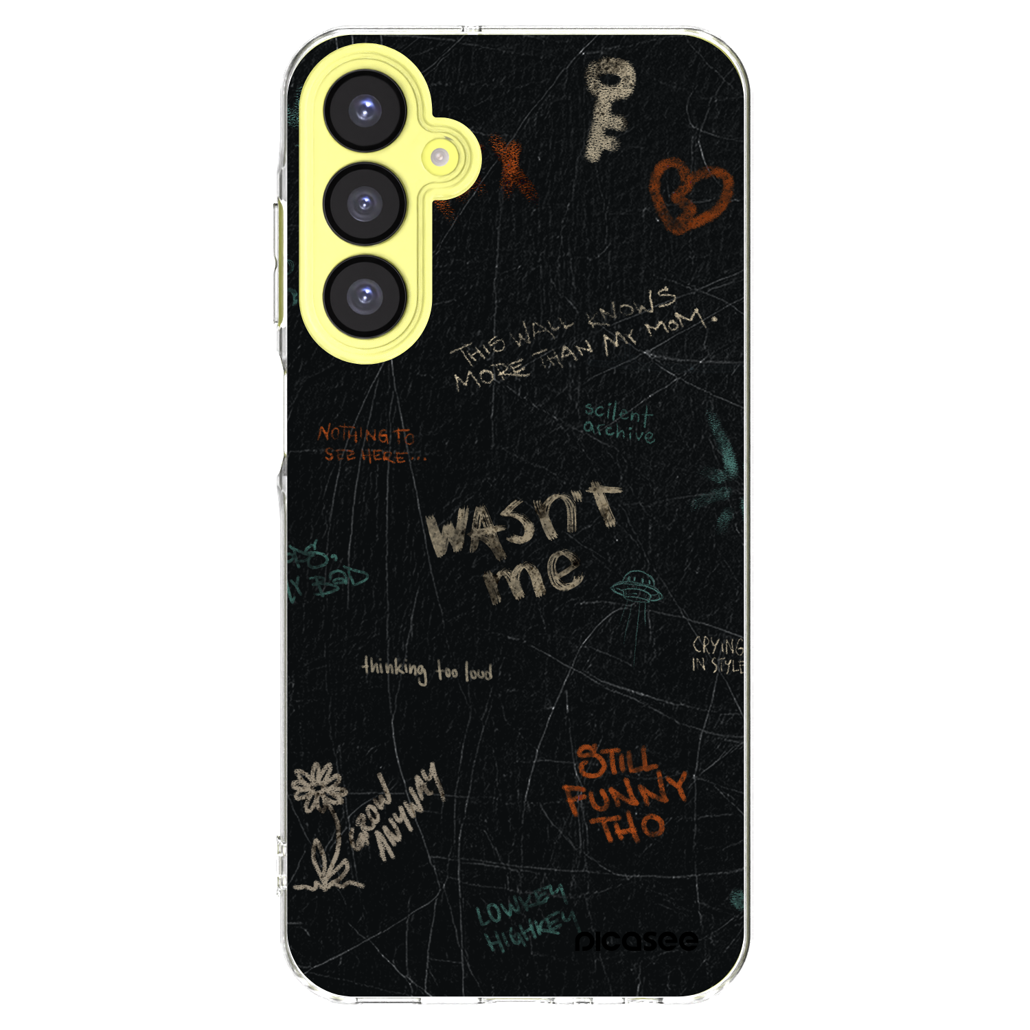 Picasee silikonový průhledný obal pro Samsung Galaxy A25 A256B 5G - CONFESSION