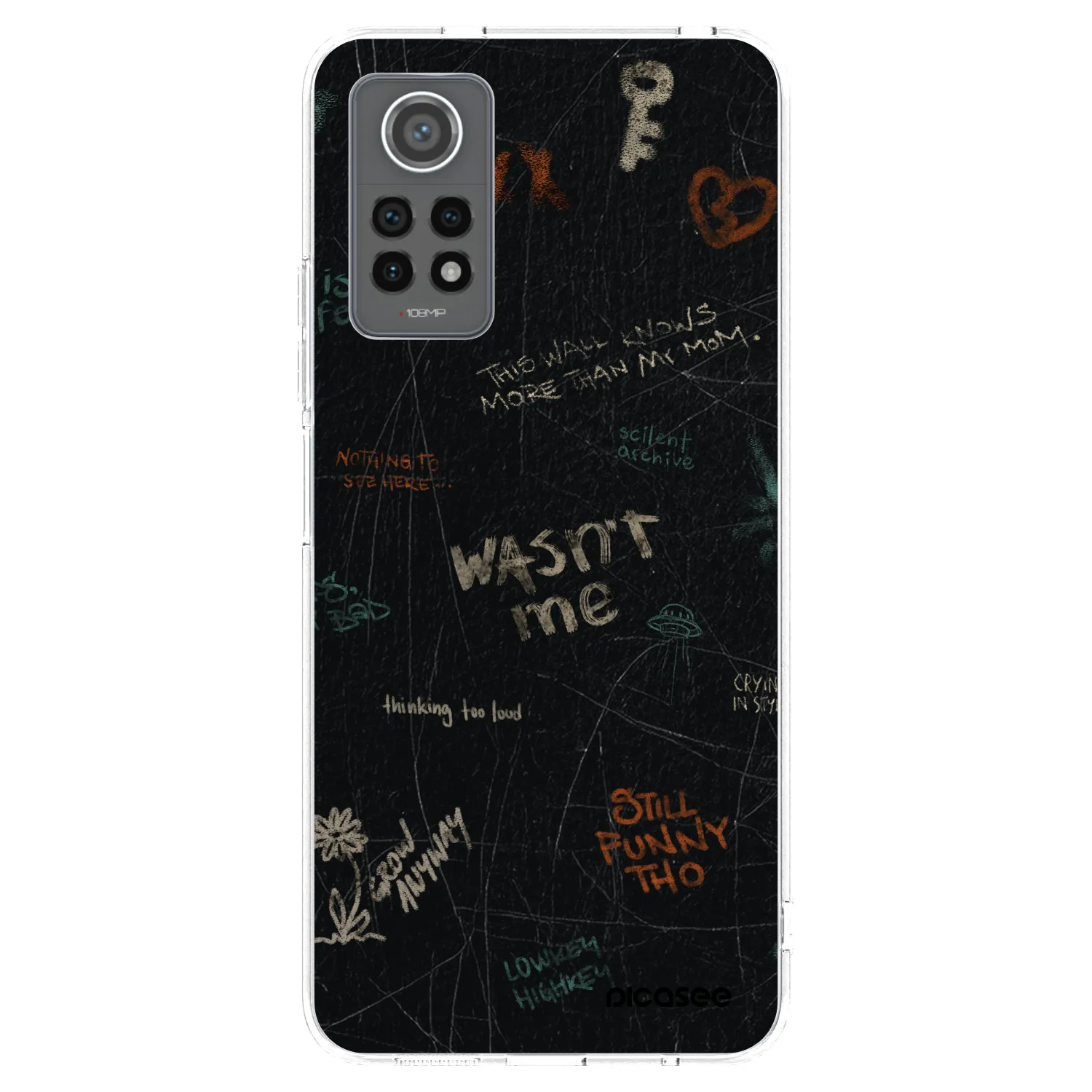 Picasee silikonový průhledný obal pro Xiaomi Redmi Note 12 Pro 4G - CONFESSION