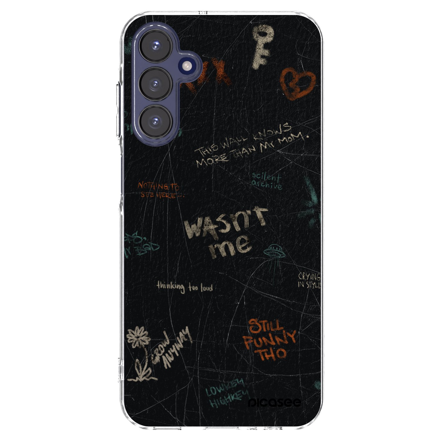 Picasee silikonový průhledný obal pro Samsung Galaxy A15 A155F 4G - CONFESSION