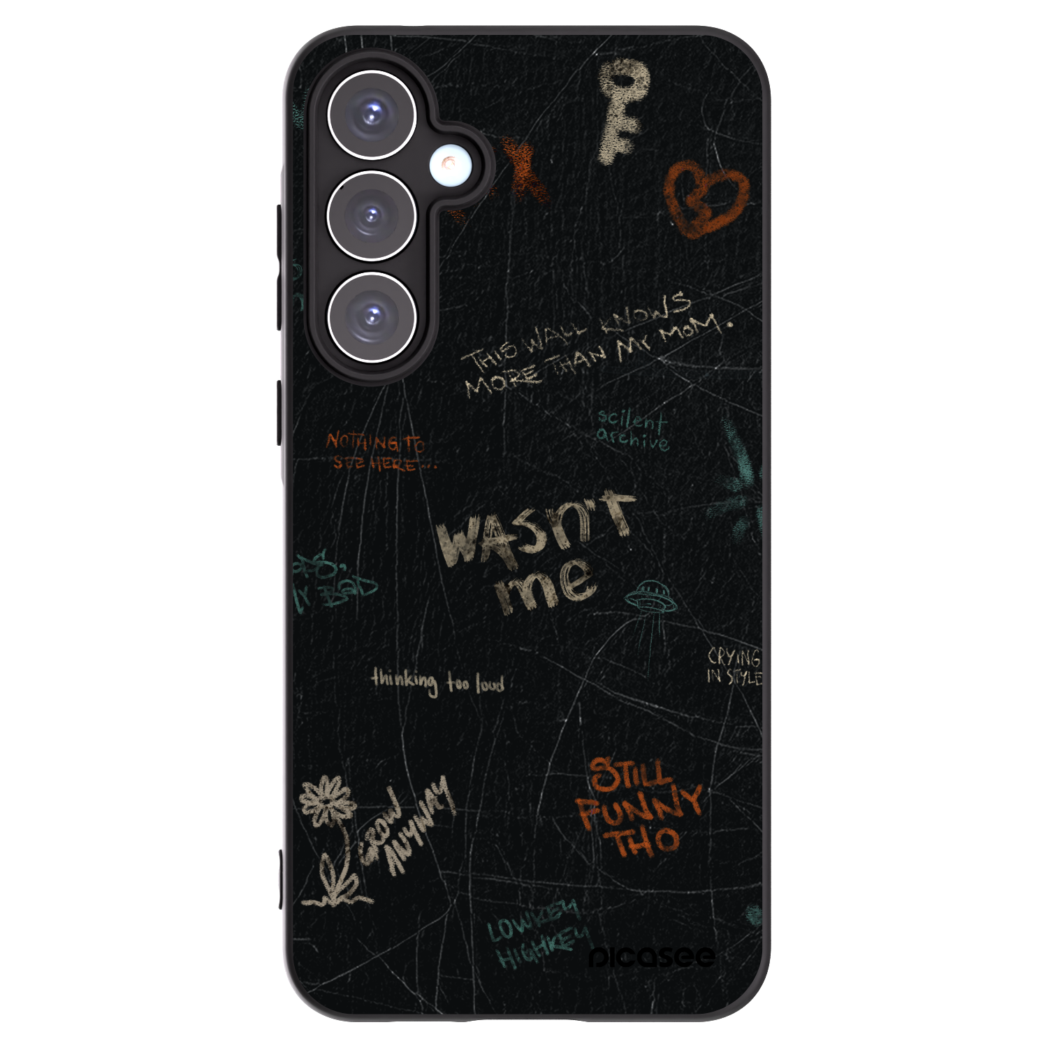 Picasee silikonový černý obal pro Samsung Galaxy A55 5G A556B - CONFESSION