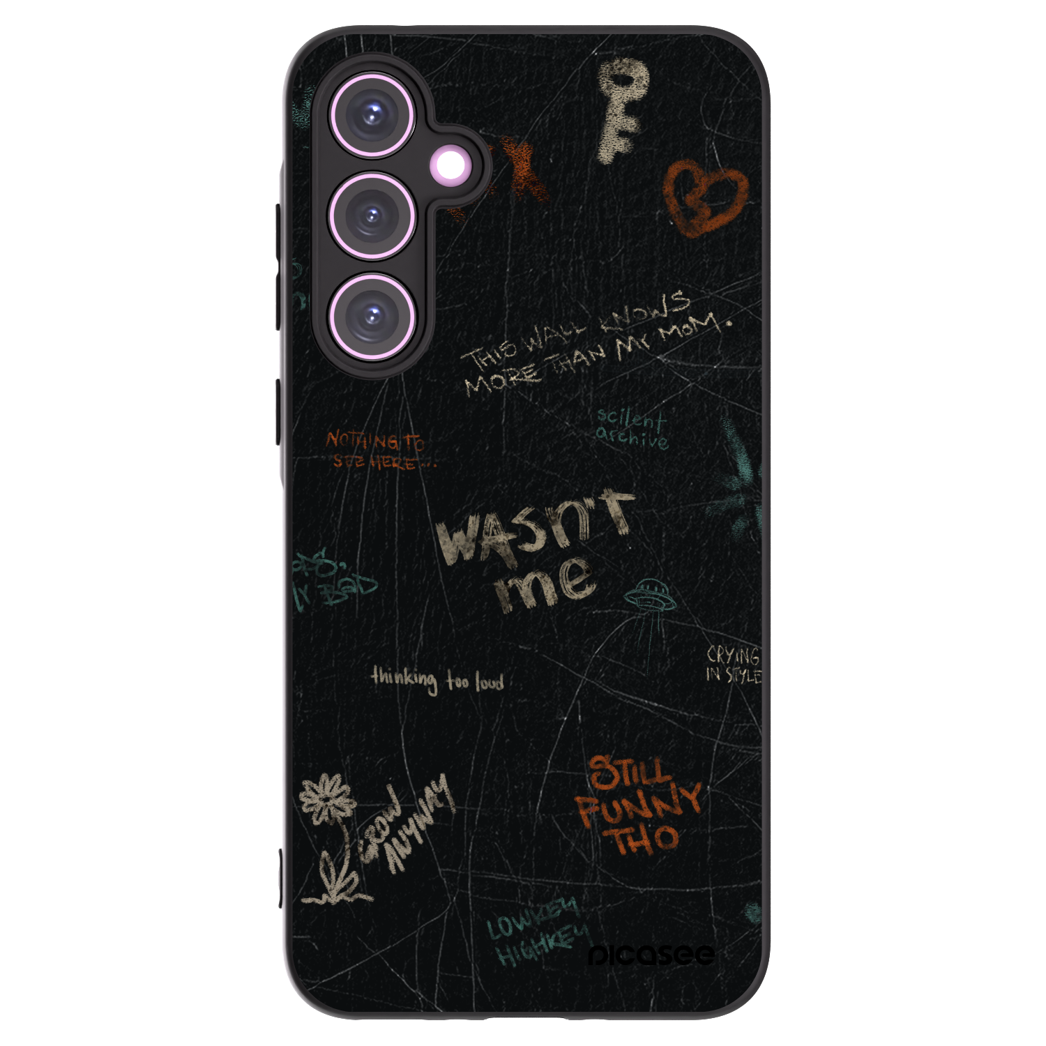 Picasee silikonový černý obal pro Samsung Galaxy A35 5G A356B - CONFESSION