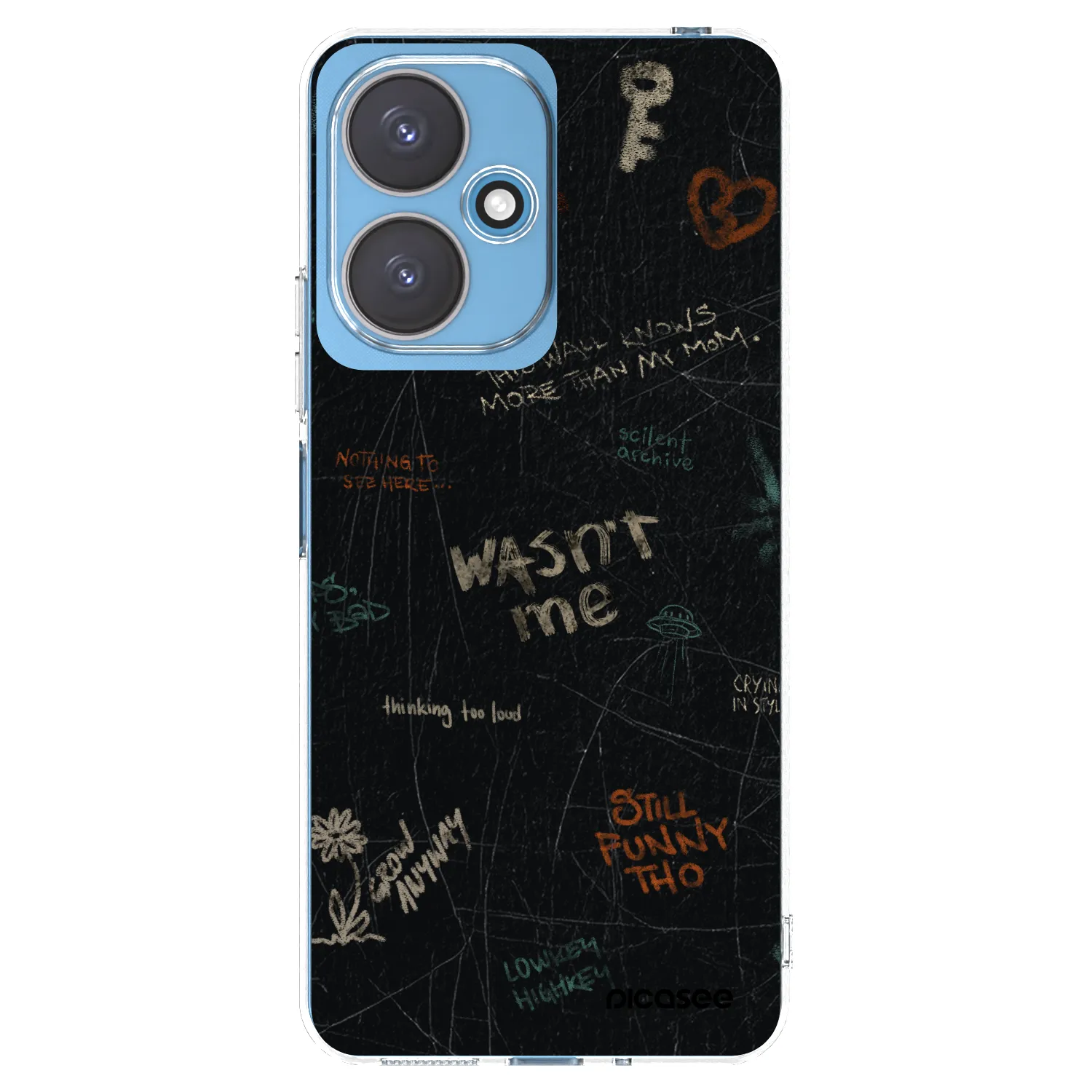 Picasee silikonový průhledný obal pro Xiaomi Redmi 13C 5G - CONFESSION