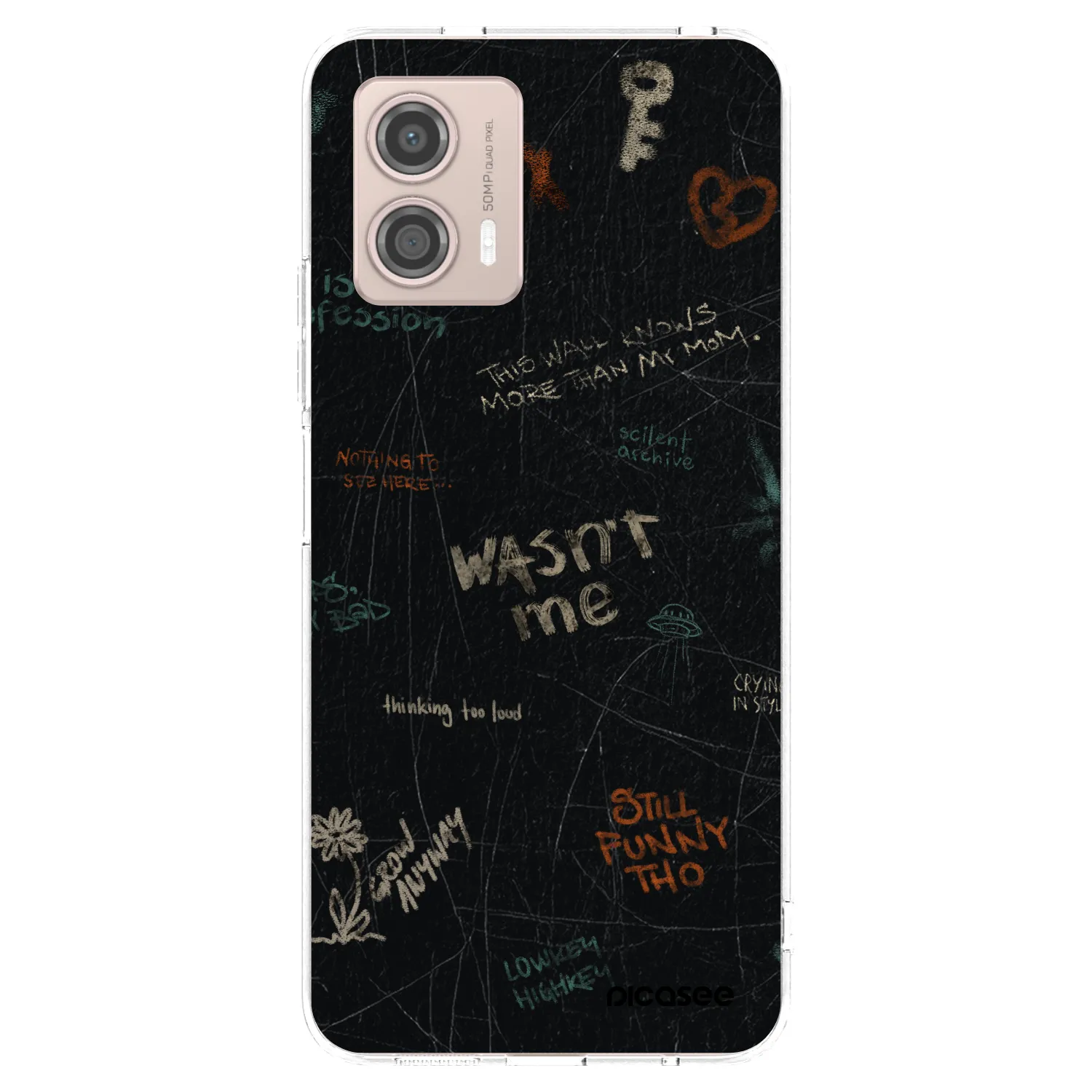 Picasee silikonový průhledný obal pro Motorola Moto G53 5G - CONFESSION