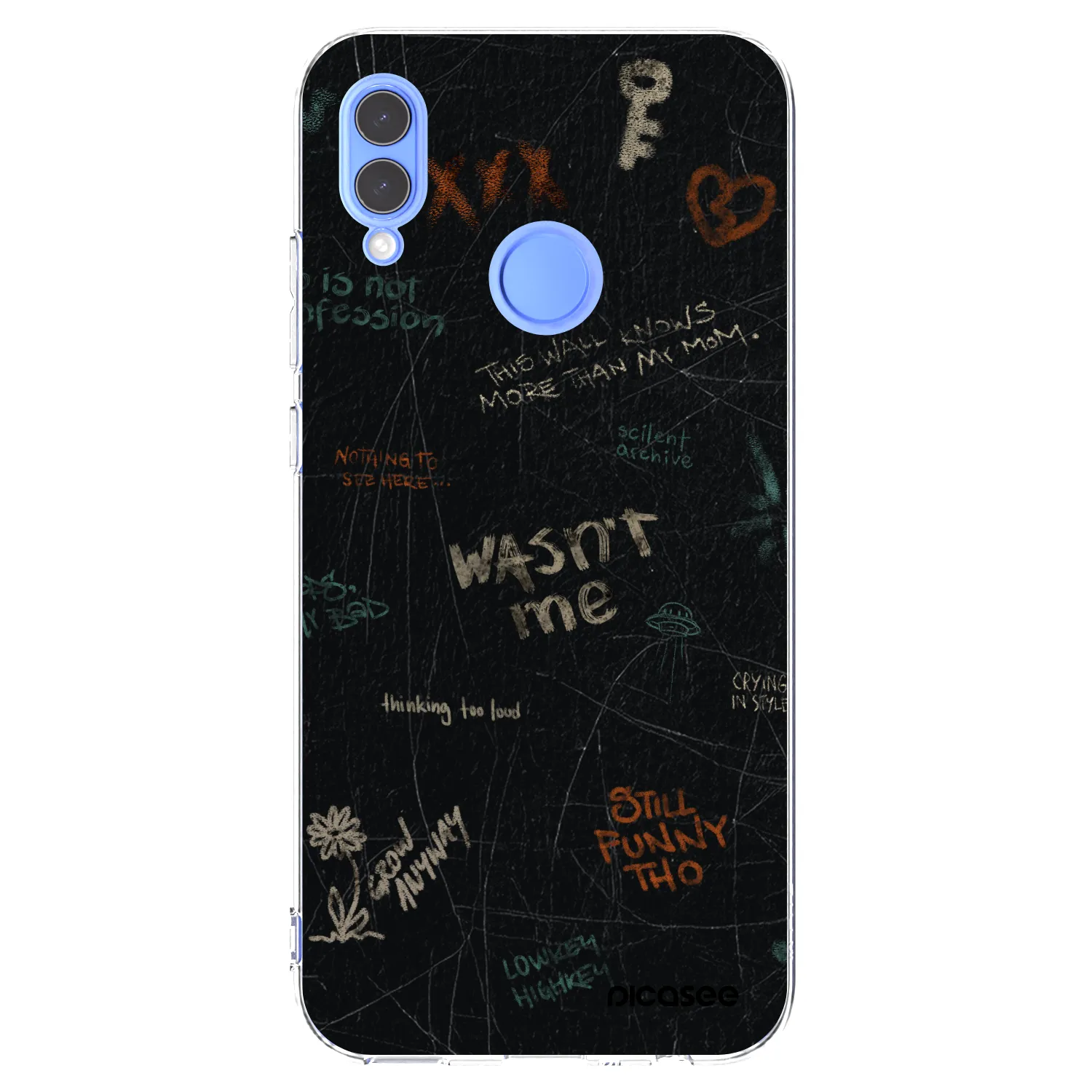 Picasee silikonový průhledný obal pro Huawei P Smart 2019 - CONFESSION