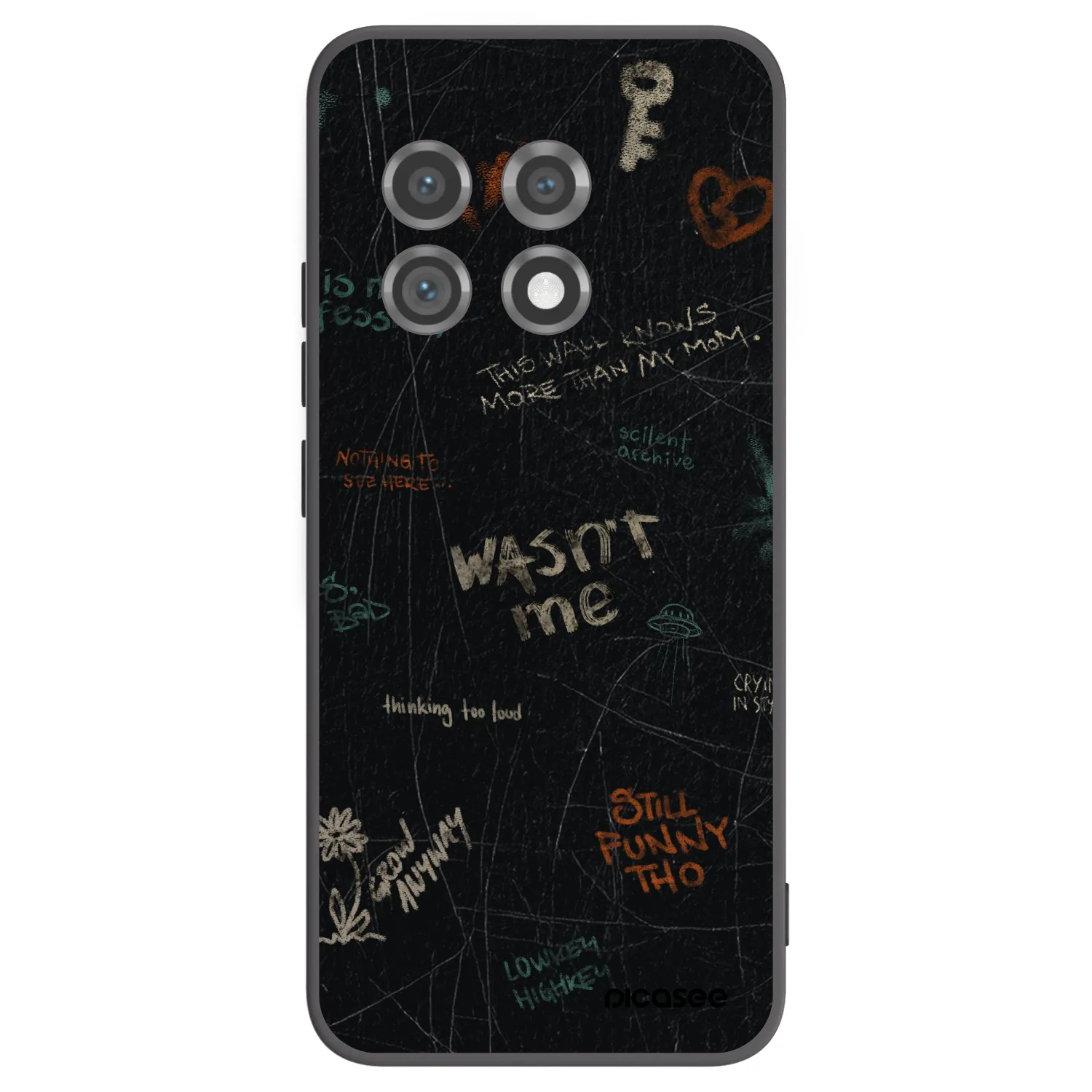 Picasee silikonový černý obal pro OnePlus 11 5G - CONFESSION