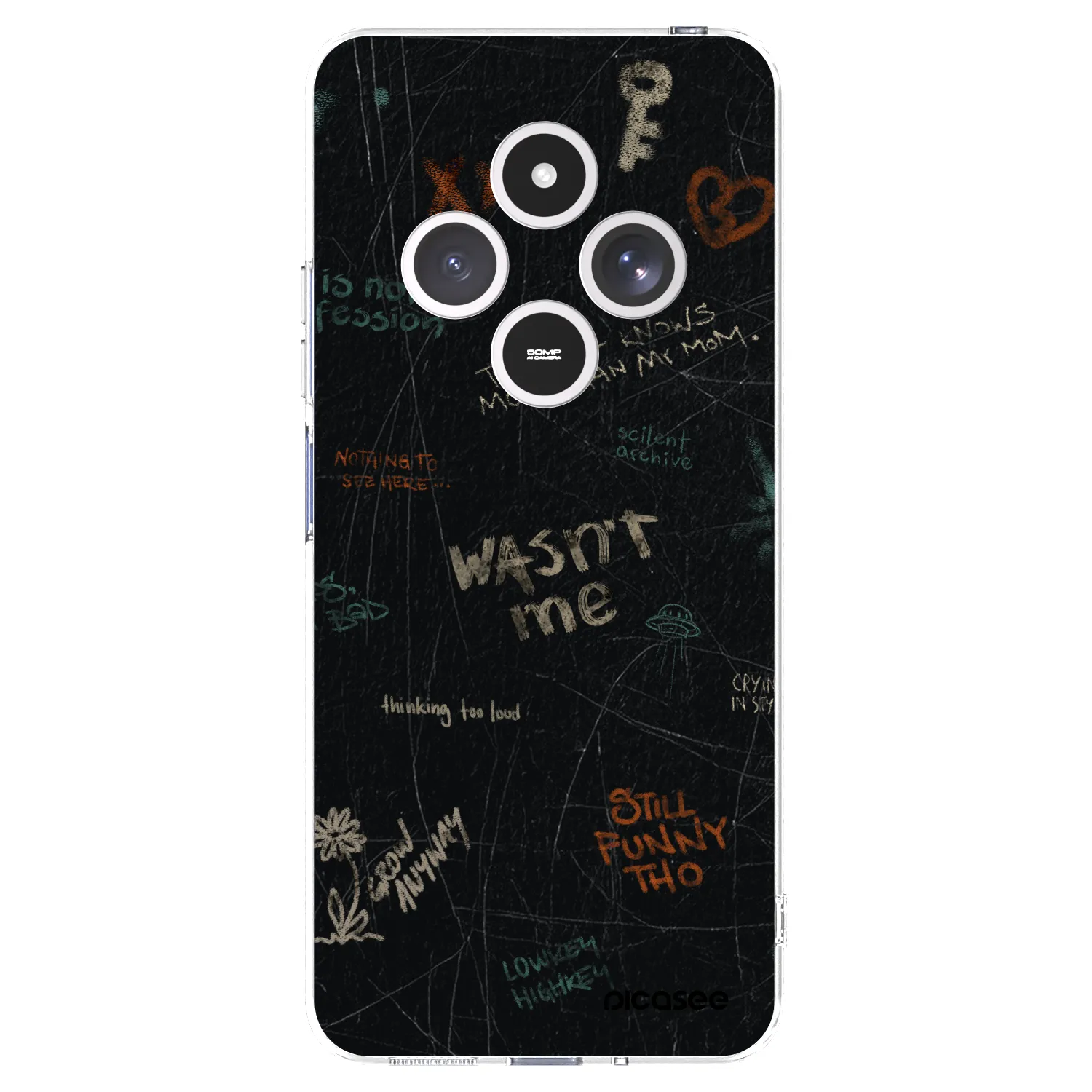 Picasee silikonový průhledný obal pro Xiaomi Redmi 14C - CONFESSION