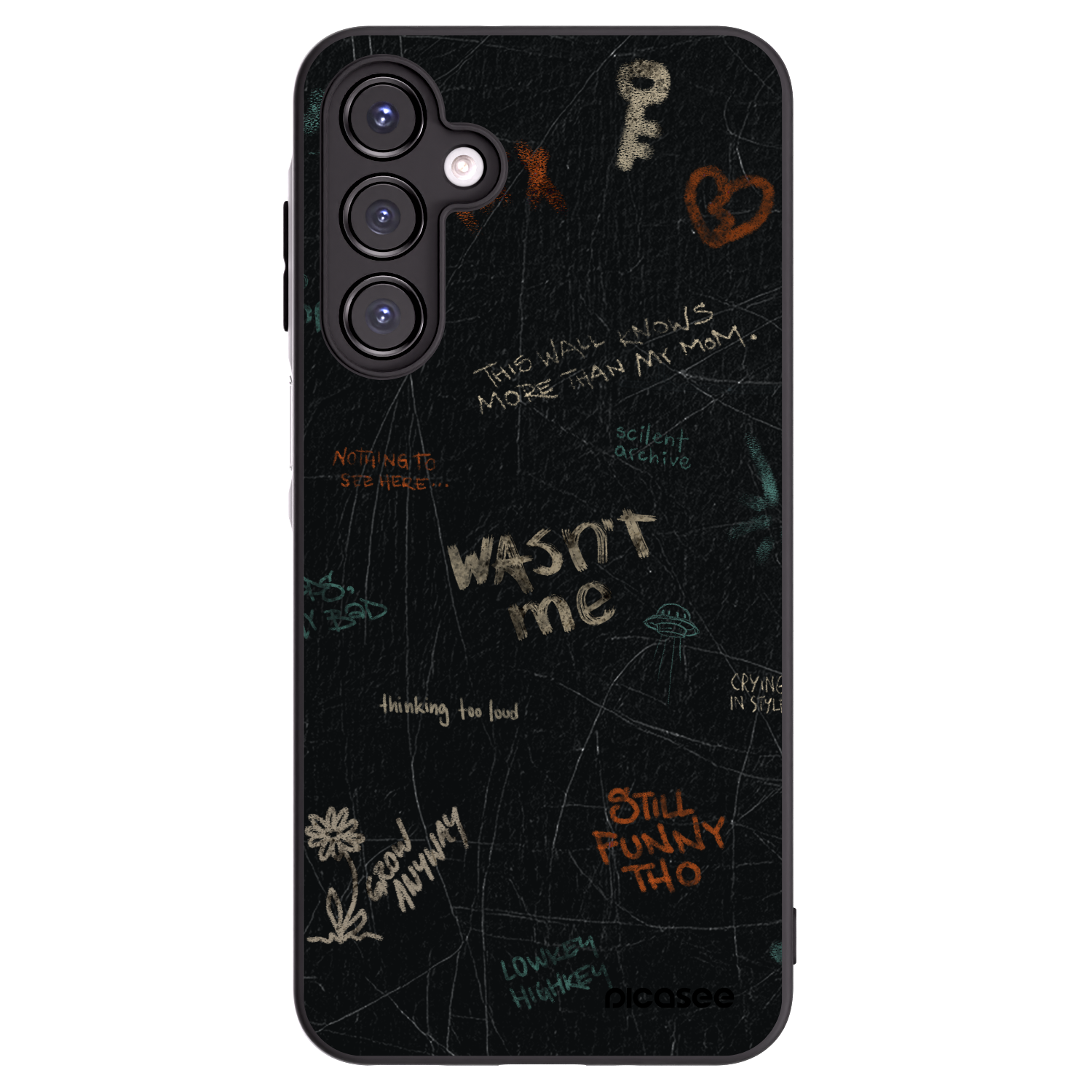 Picasee silikonový černý obal pro Samsung Galaxy A16 5G - CONFESSION