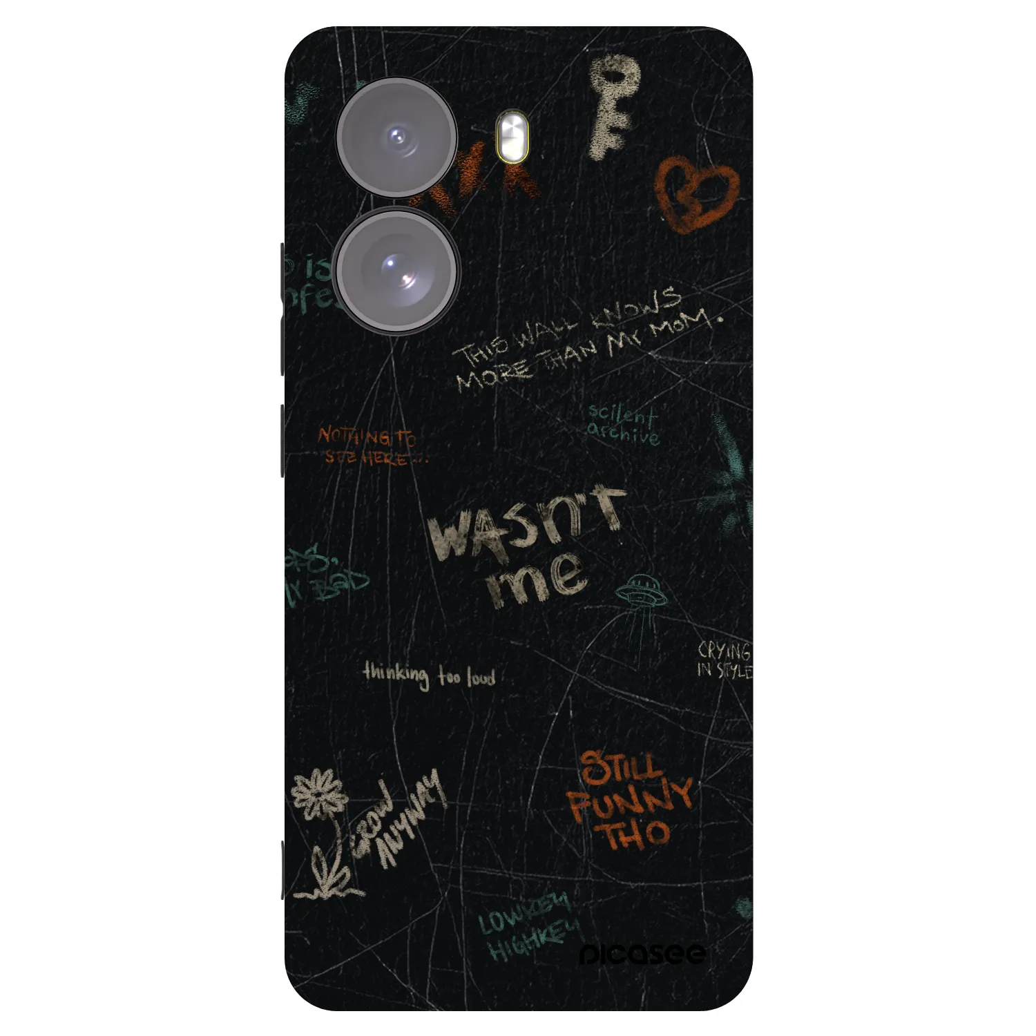 Picasee silikonový černý obal pro Xiaomi Poco X7 - CONFESSION