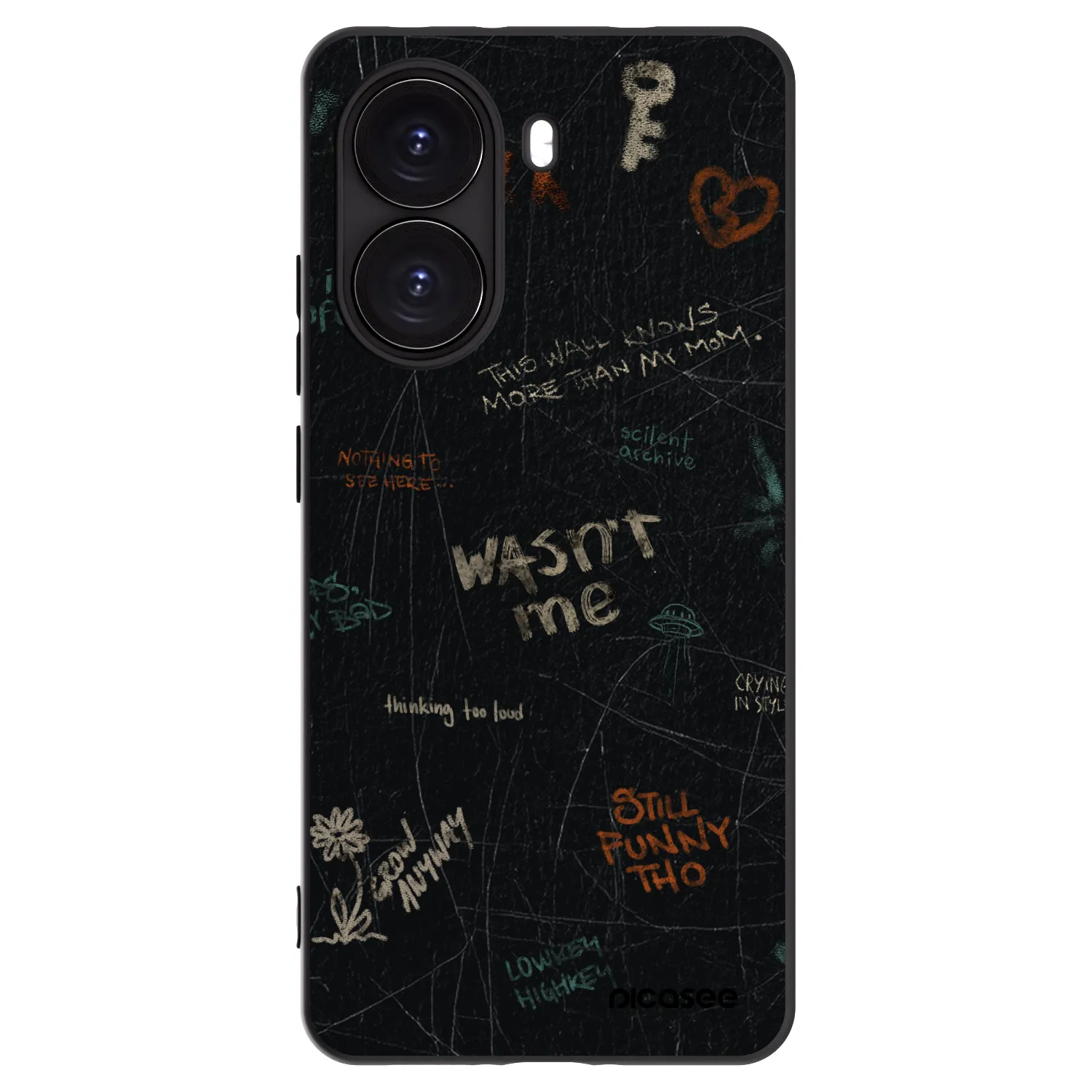 Picasee silikonový černý obal pro Xiaomi Poco X7 Pro 5G - CONFESSION