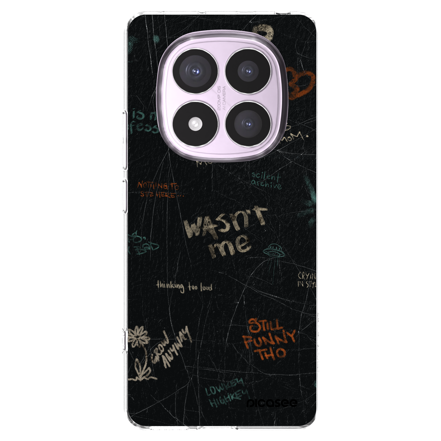 Picasee silikonový průhledný obal pro Xiaomi Redmi Note 14 Pro 4G - CONFESSION