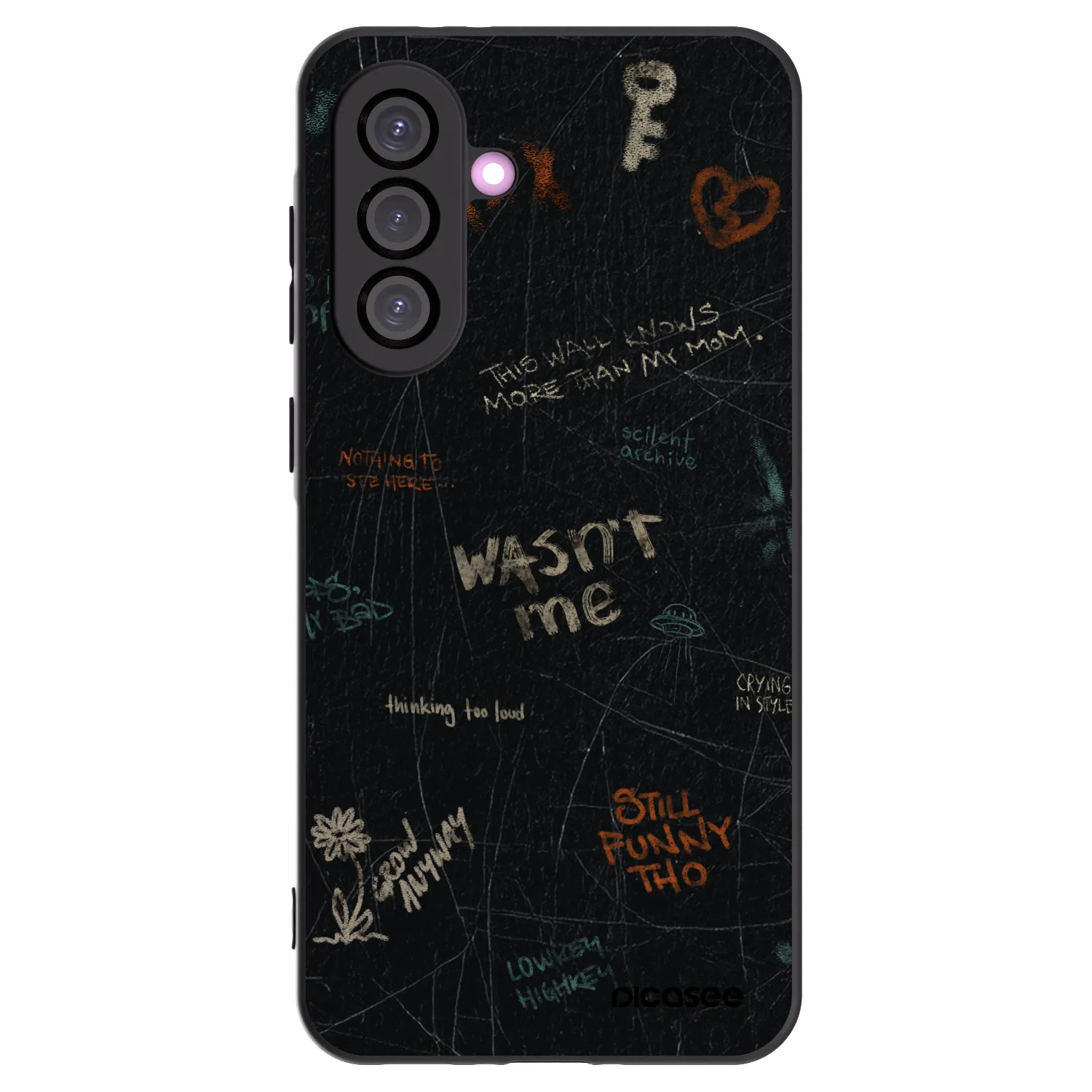 Picasee silikonový černý obal pro Samsung Galaxy A56 5G A566B - CONFESSION